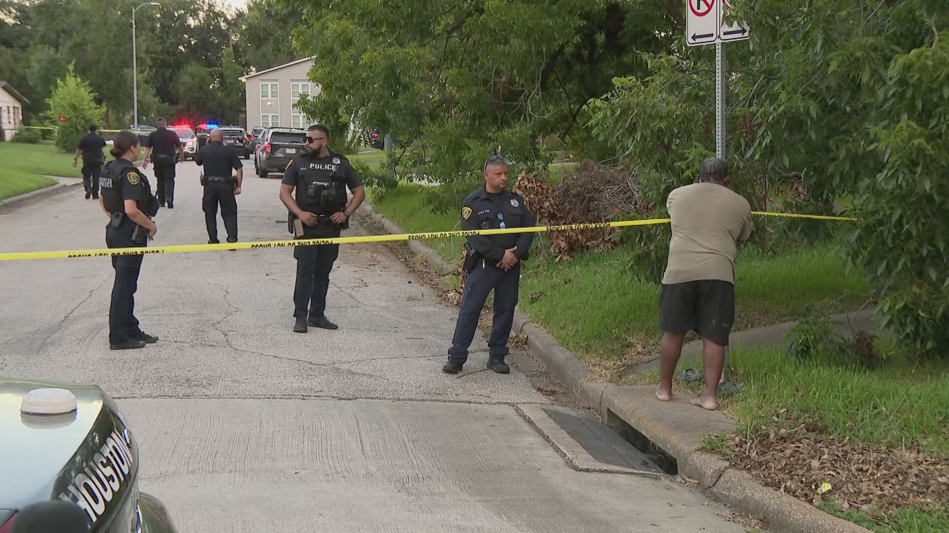 The chase ended in a crash at a dead end on Alconbury Lane in a neighborhood near the intersection of Old Spanish Trail and Cullen Boulevard.