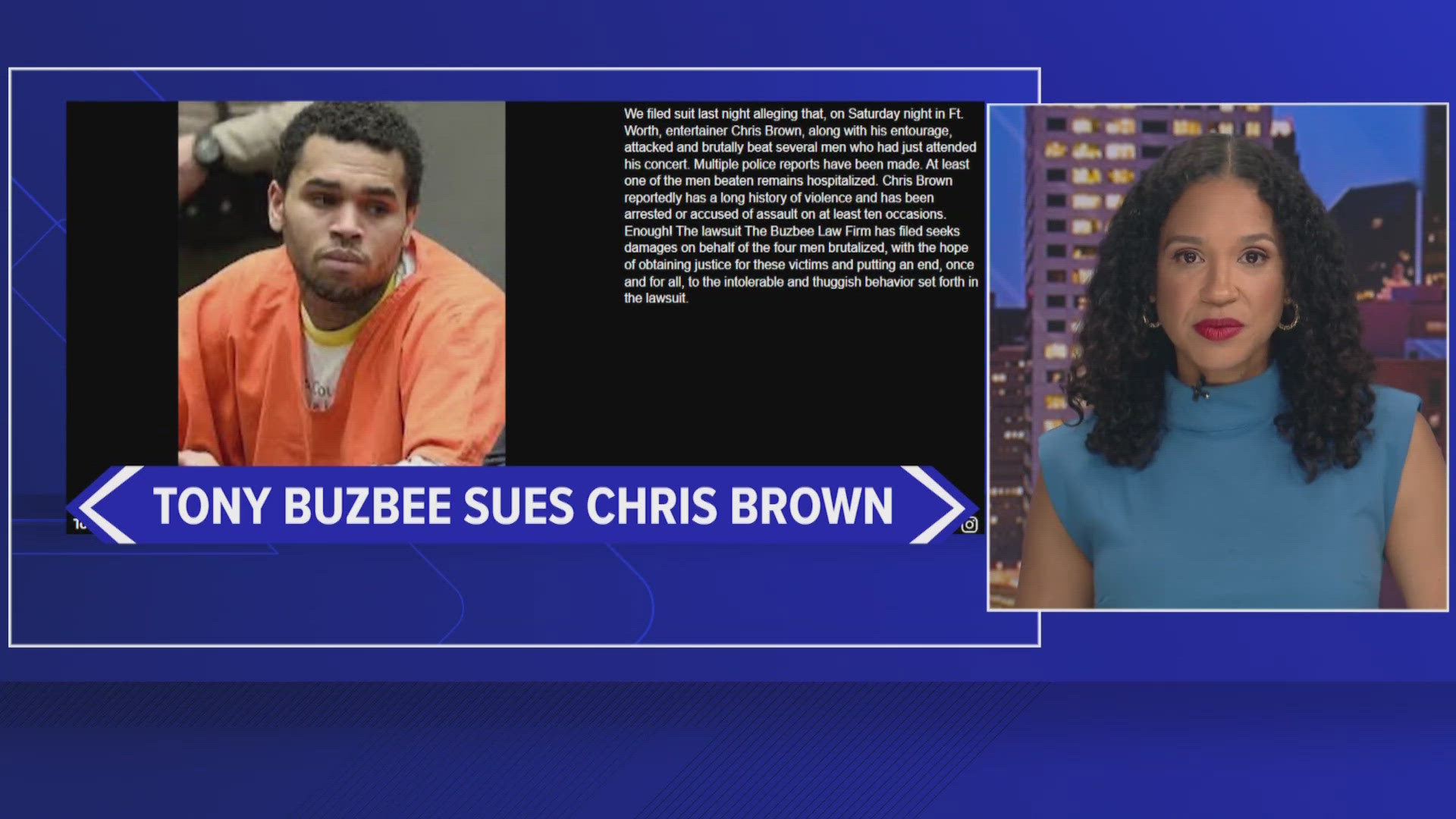 "Chris Brown's egregious conduct must be stopped," the lawsuit said.