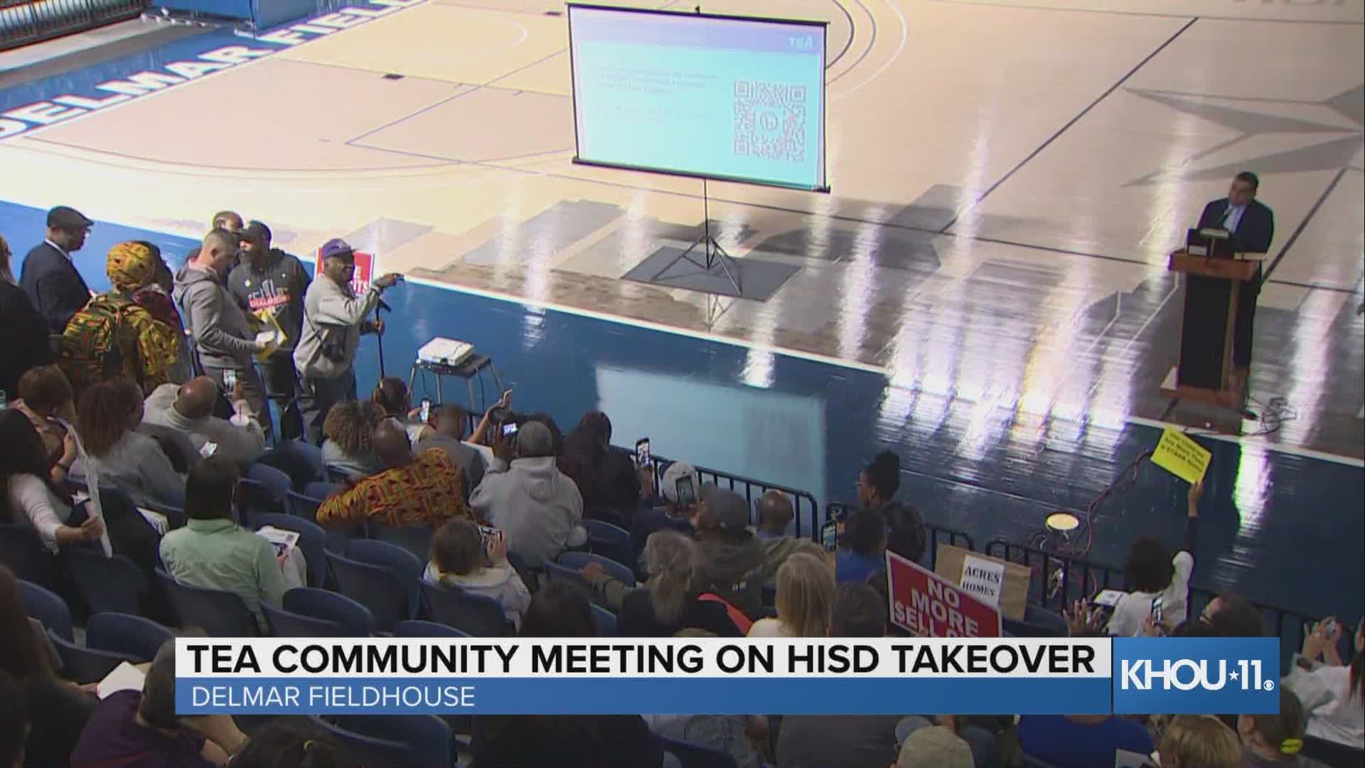 The Texas Education Agency on Wednesday heard community members concerns, complaints and questions at its third community meeting over the state takeover of HISD.