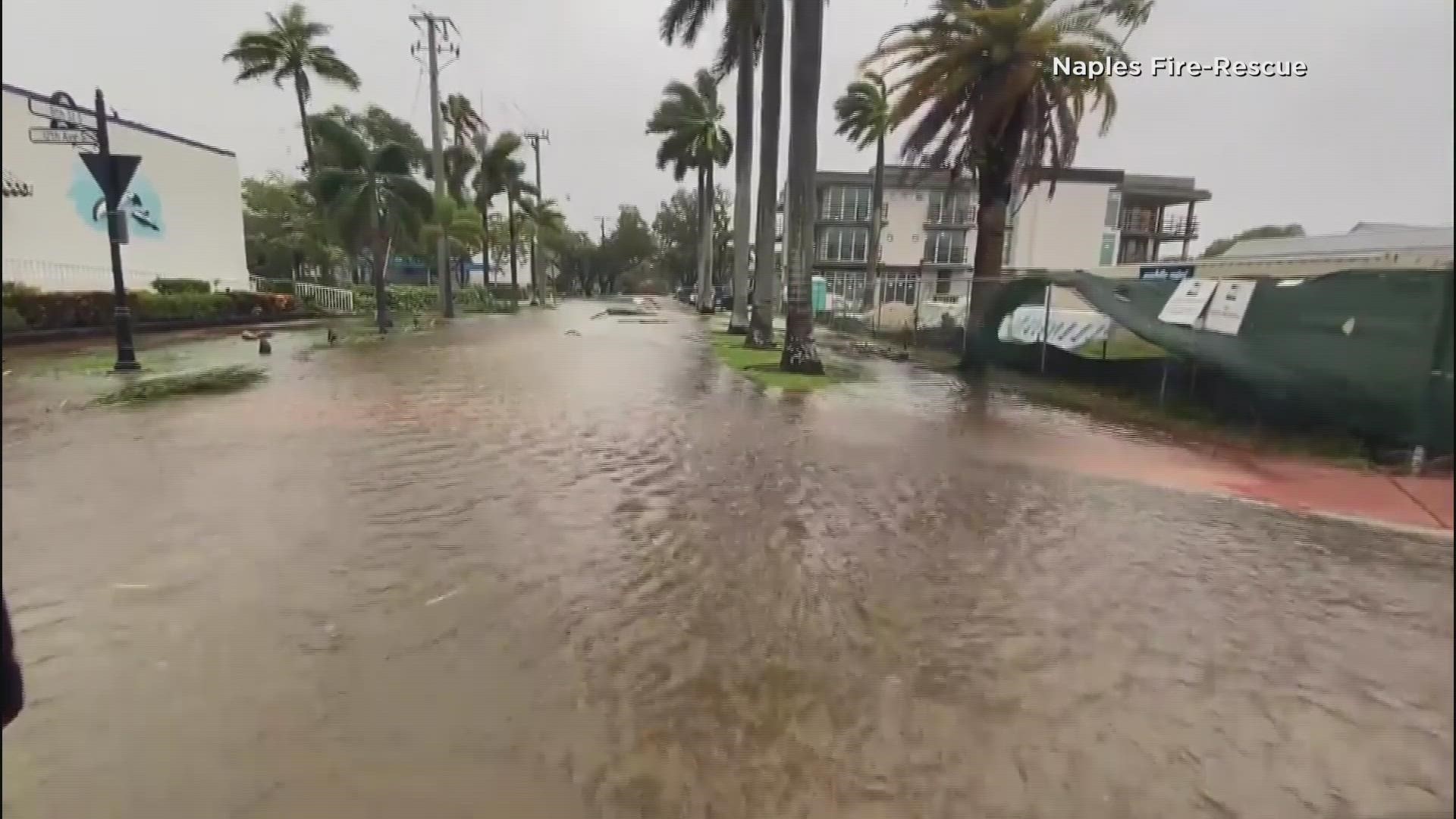 This is a video of flooded streets in Naples, Florida as Hurricane Ian nears landfall. Video credit: Naples Fire-Rescue