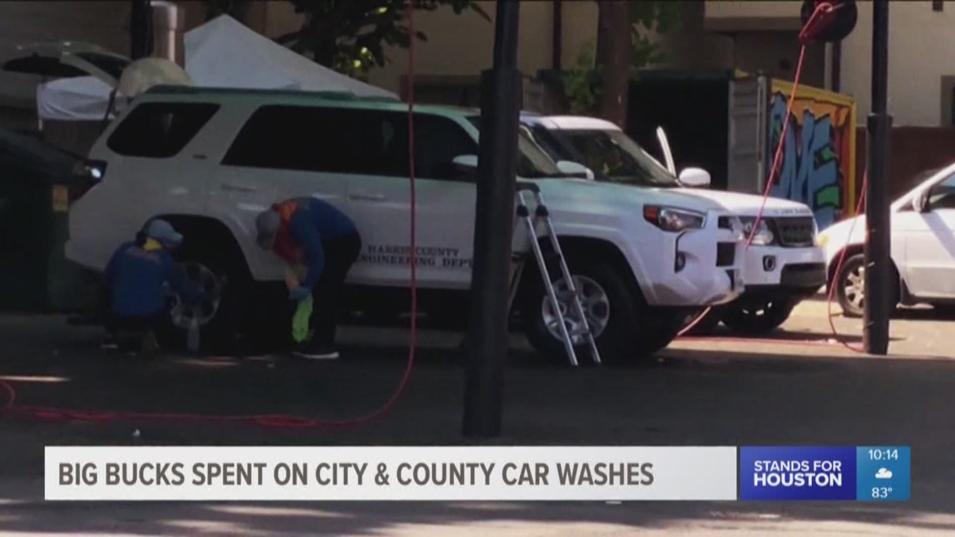 How much do you pay to get your car washed? You probably don't spend $100, $200 or more. But KHOU 11 Investigates discovered that's what it costs to keep some local government vehicles clean.