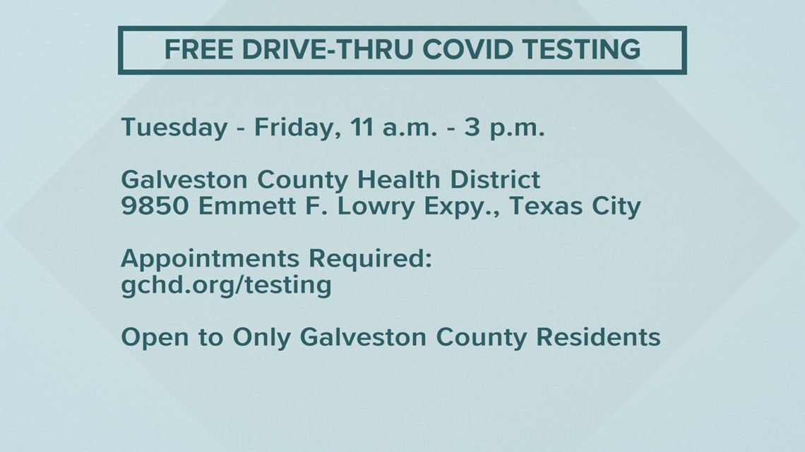 Galveston County opens free drive-thru COVID-19 testing site