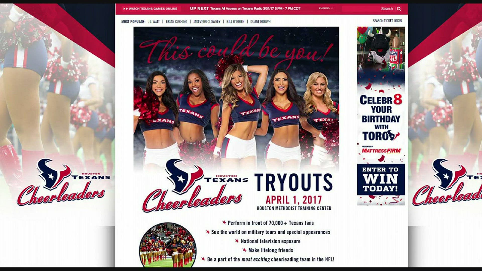 Pin on Cheerleaders - Houston Texans