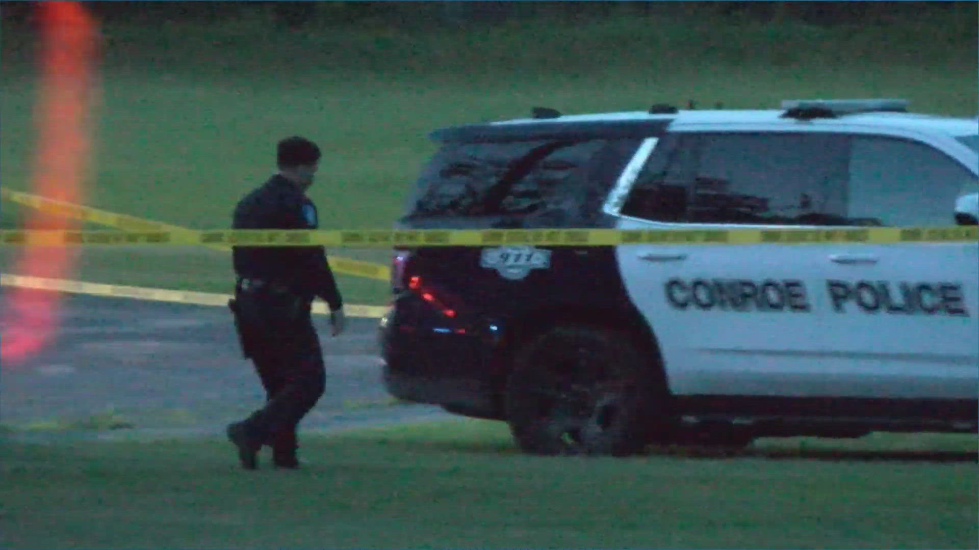 A 32-year-old man is recovering in the hospital after being shot by a Conroe police officer Monday evening.