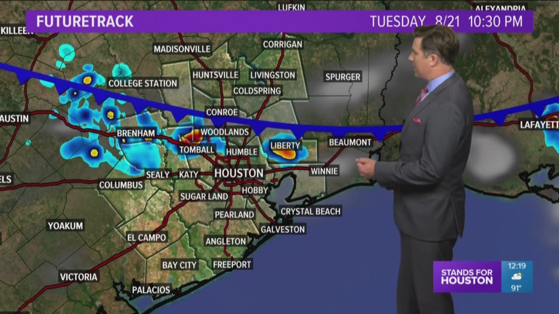Tuesday's noon forecast update with Brooks Garner