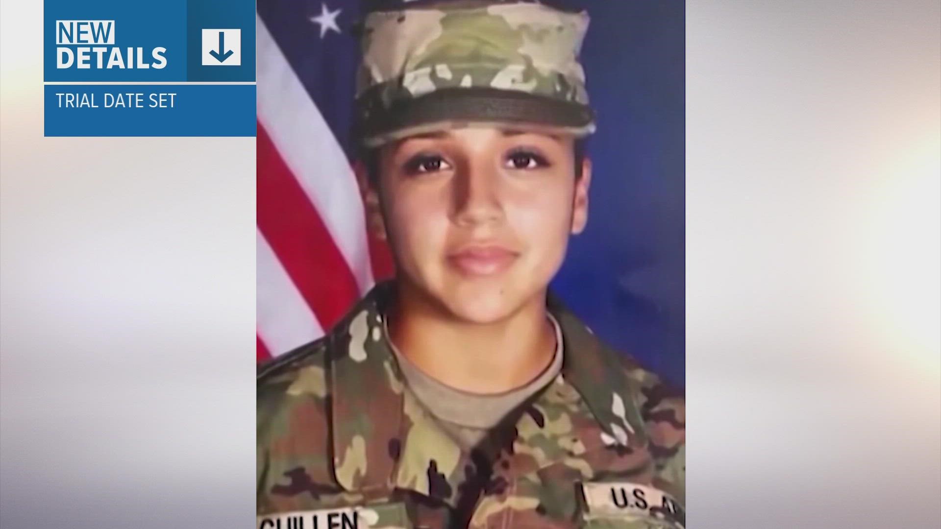 A trial date has been set for the woman accused of helping dismember and bury Fort Hood SPC Vanessa Guillen's body in 2020.