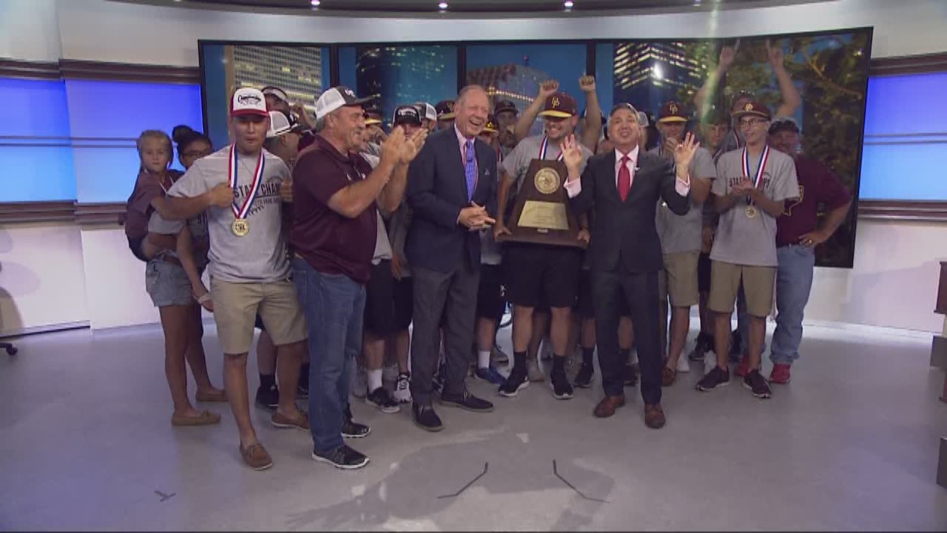 The state baseball champions Deer Park High School were in the studio with Matt Musil and Ron Trevino Sunday night to celebrate their title.