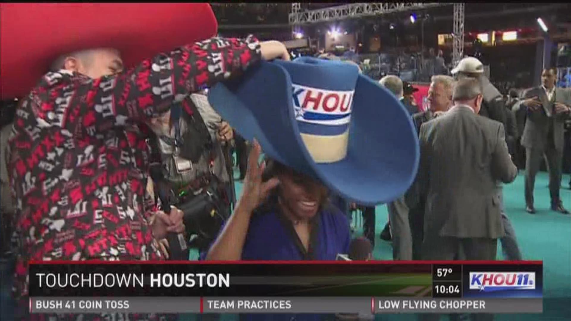 Blake Mathews and his BIG hat at NFL Opening Night
