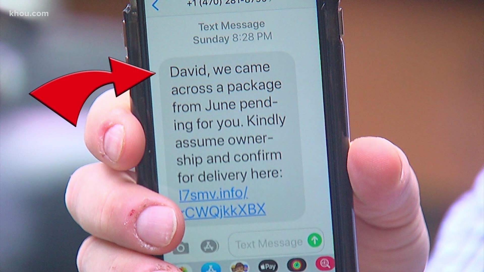 People across the country are receiving a strange text message this month. It claims a package is waiting for you to pick up.