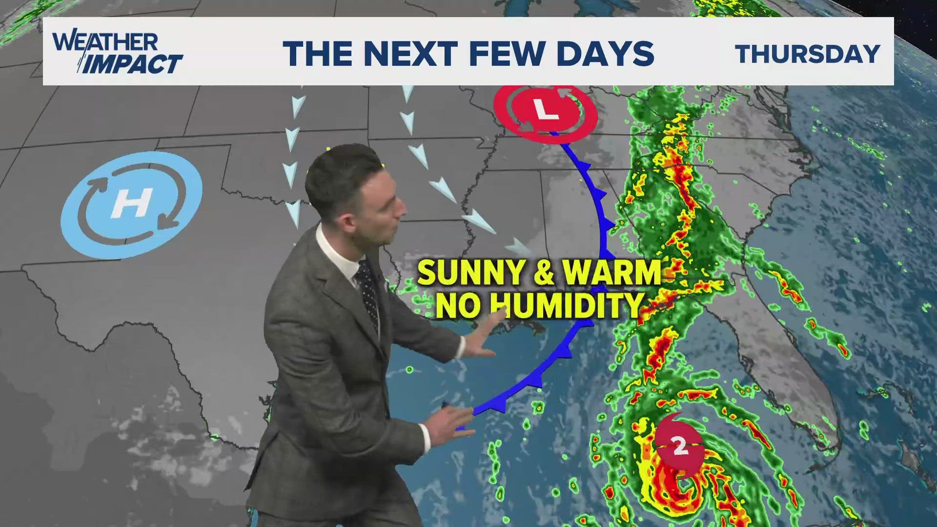 We're tracking the potential for showers and thunderstorms this afternoon ahead of a cool front on Wednesday.