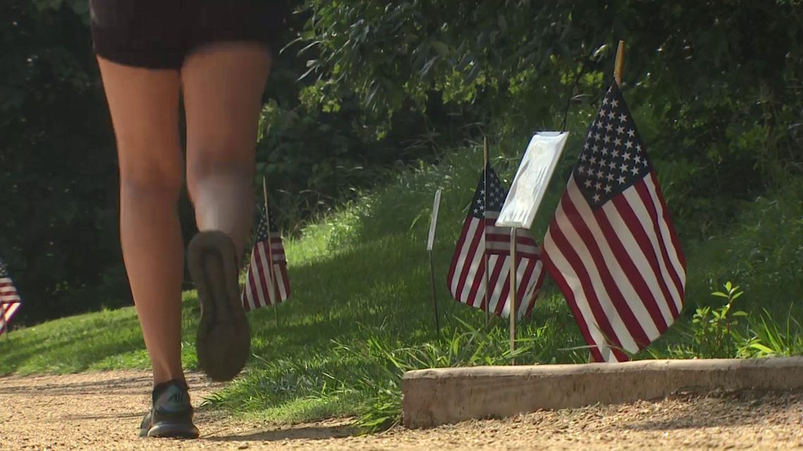 Flag Display At Memorial Park Pays Tribute To Fallen Heroes | Khou.com