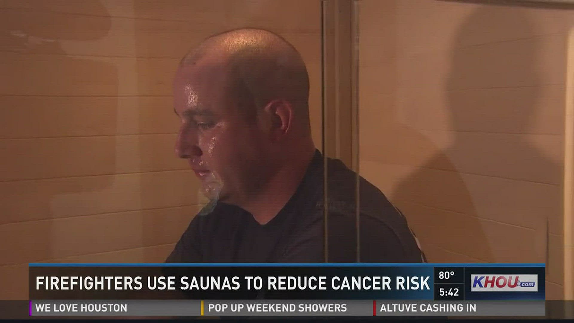 Some Houston-area firefighters are working up a sweat. They're using saunas to cut their cancer risk.