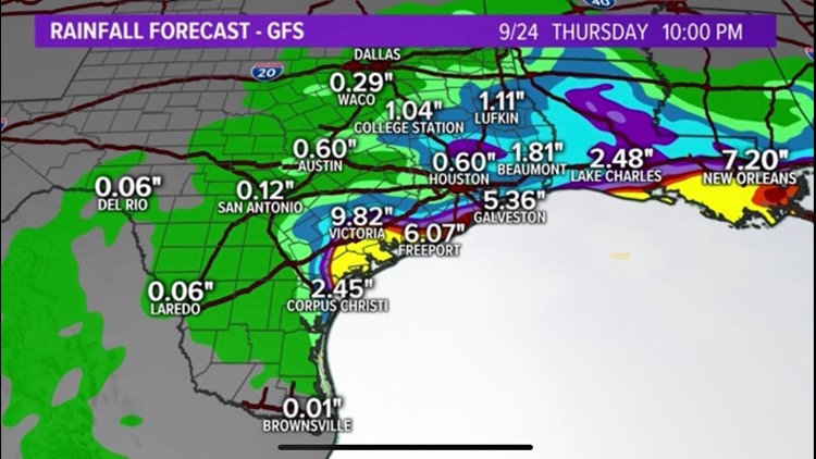 Texas residents watch Tropical Storm Beta track in Gulf of Mexico ...