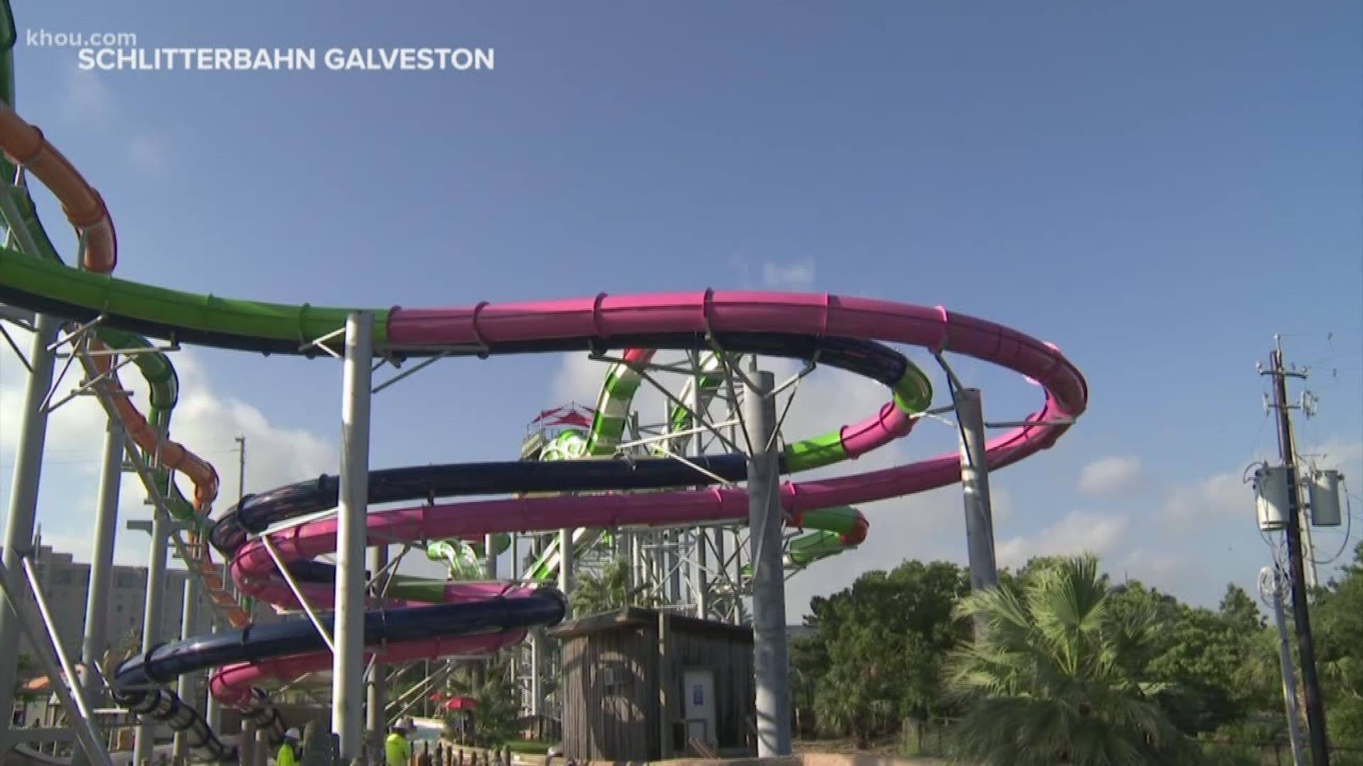 Schlitterbahn Galveston has a new ride. The water park opened Infinity Racers -- a space-themed, head-first slide.