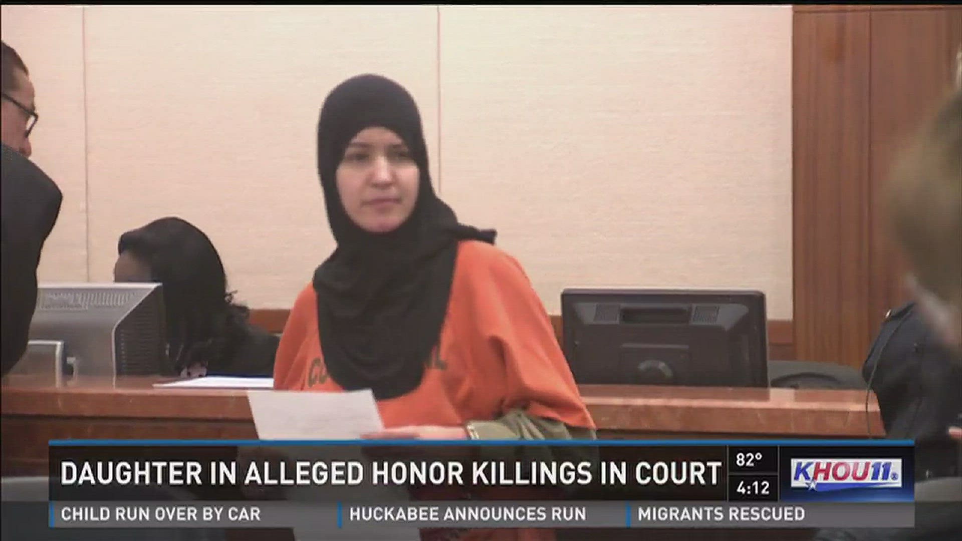 Daughter in alleged honor killings in court.