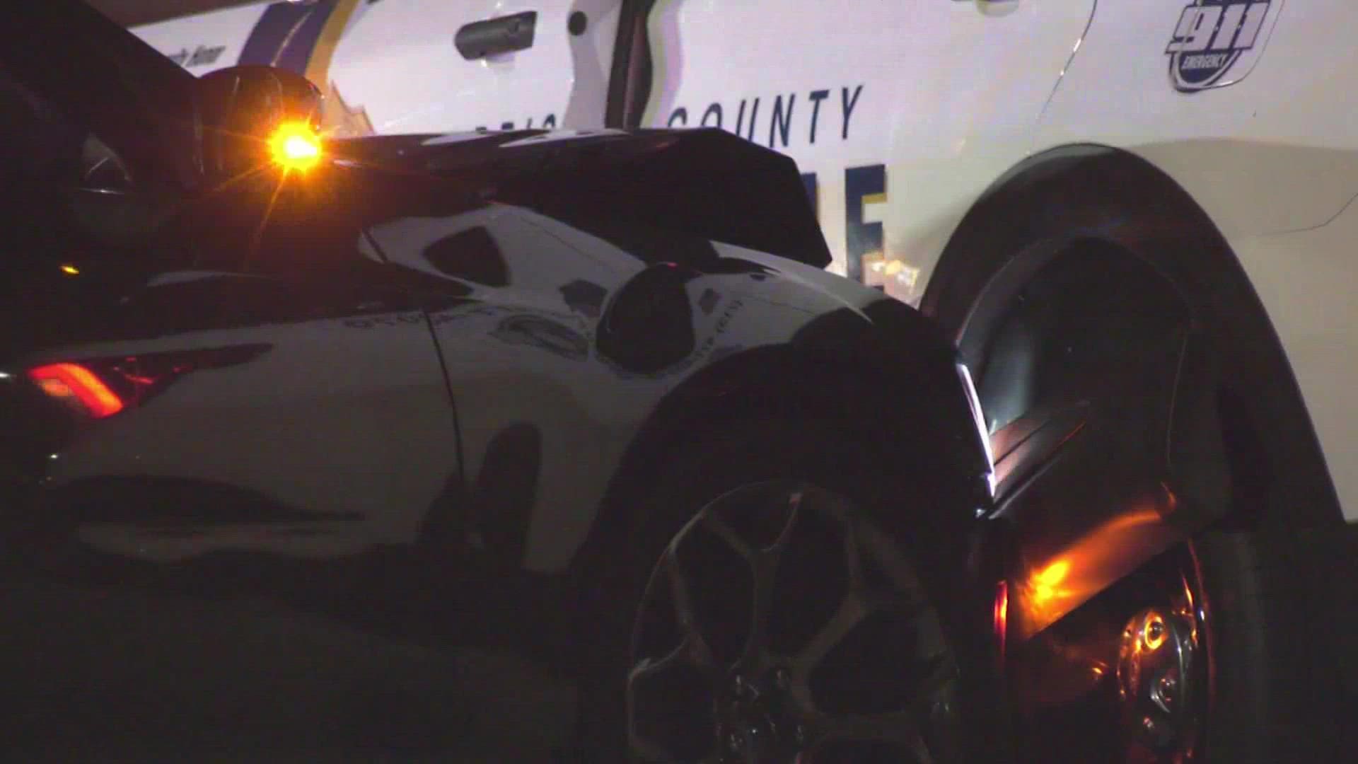 Harris County Pct. 2 says the deputy may have sustained a leg injury in the crash.