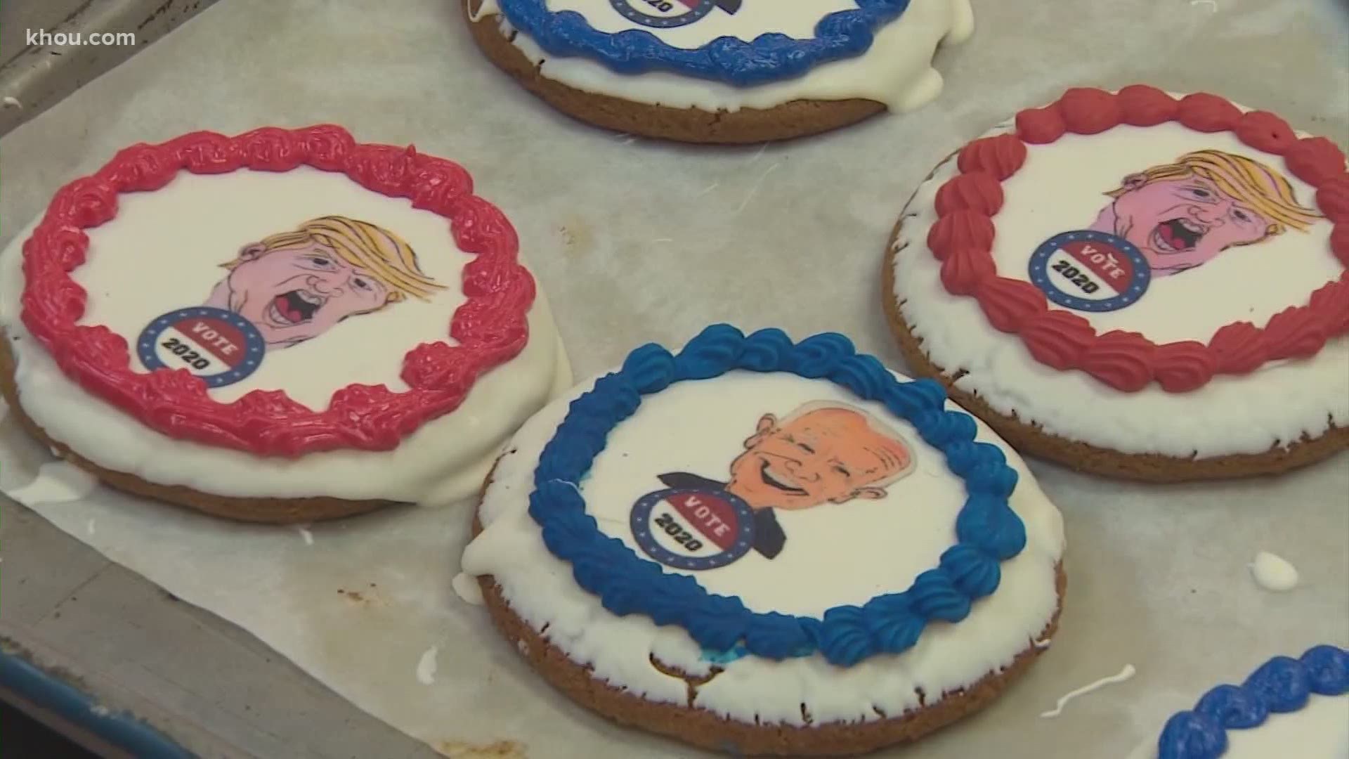 Right now, the Three Brothers Bakery cookie poll has President Donald Trump in the lead over Joe Biden with a week to go until Election Day.