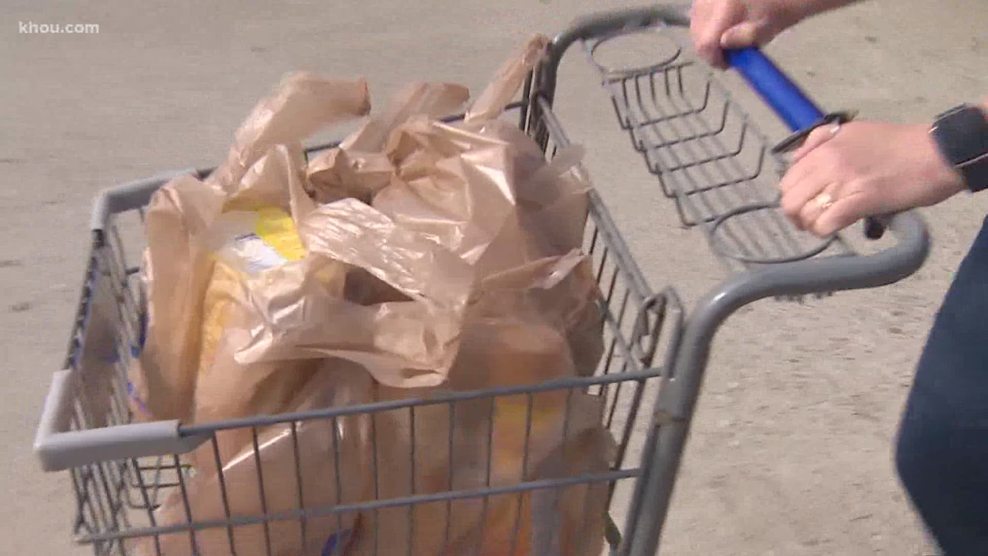 Supermarkets are taking extra precautions during the Thanksgiving rush this year, and customers are doing the same.