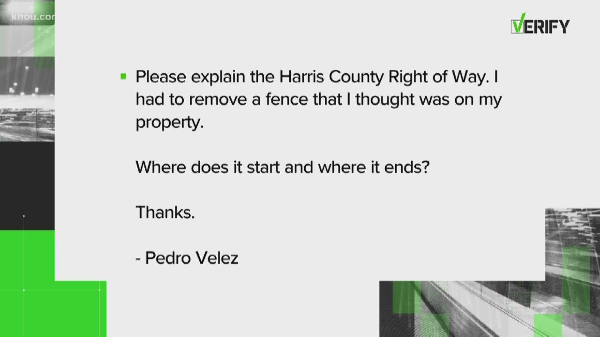 Are you familiar with Harris County's right of way rules? If not, you should be. A KHOU 11 viewer asked us for some clarification, so we verified.