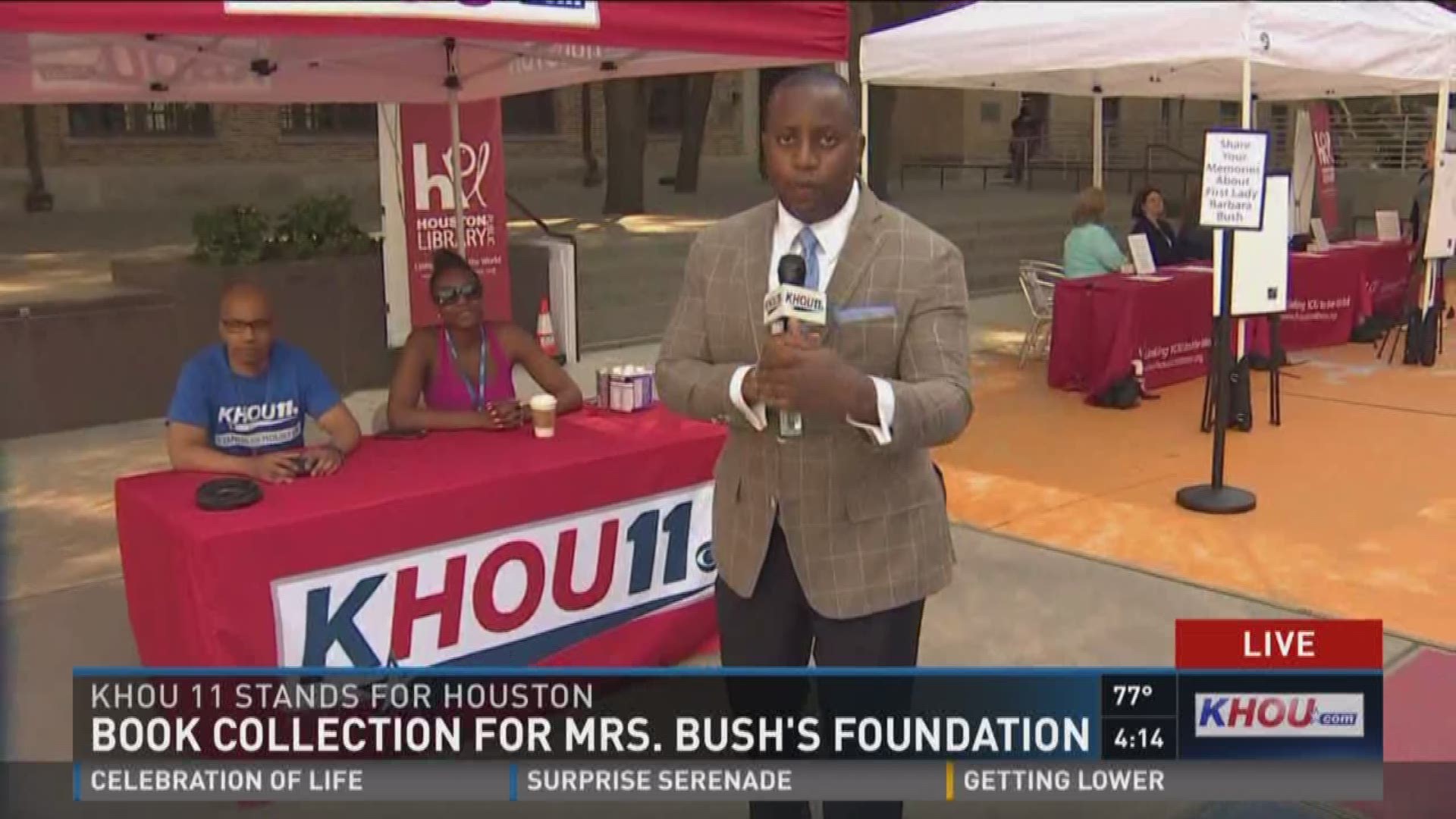 Because her literacy campaign was so important to her, KHOU 11 is collecting books in her memory to donate to the Barbara Bush Houston Literacy Foundation and Books Between Kids