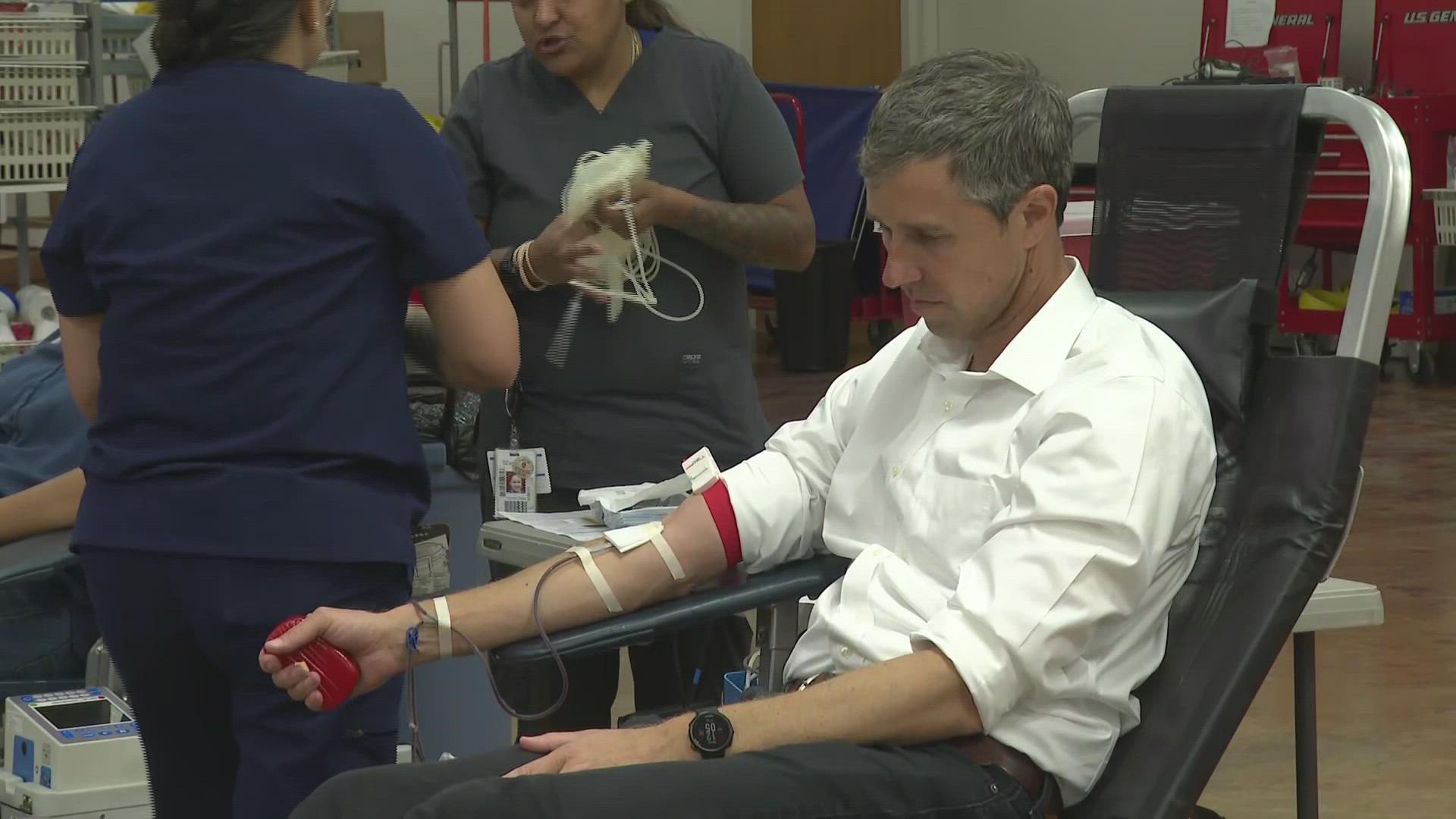 Trae the Truth caught up with Democratic governor candidate Beto O'Rourke while he was giving blood in Uvalde, Texas following a mass shooting.