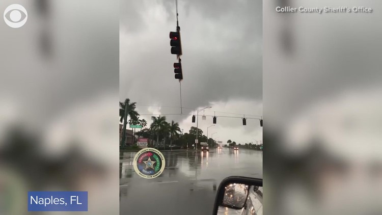 Deputy in Naples, Florida, captures video of a tornado