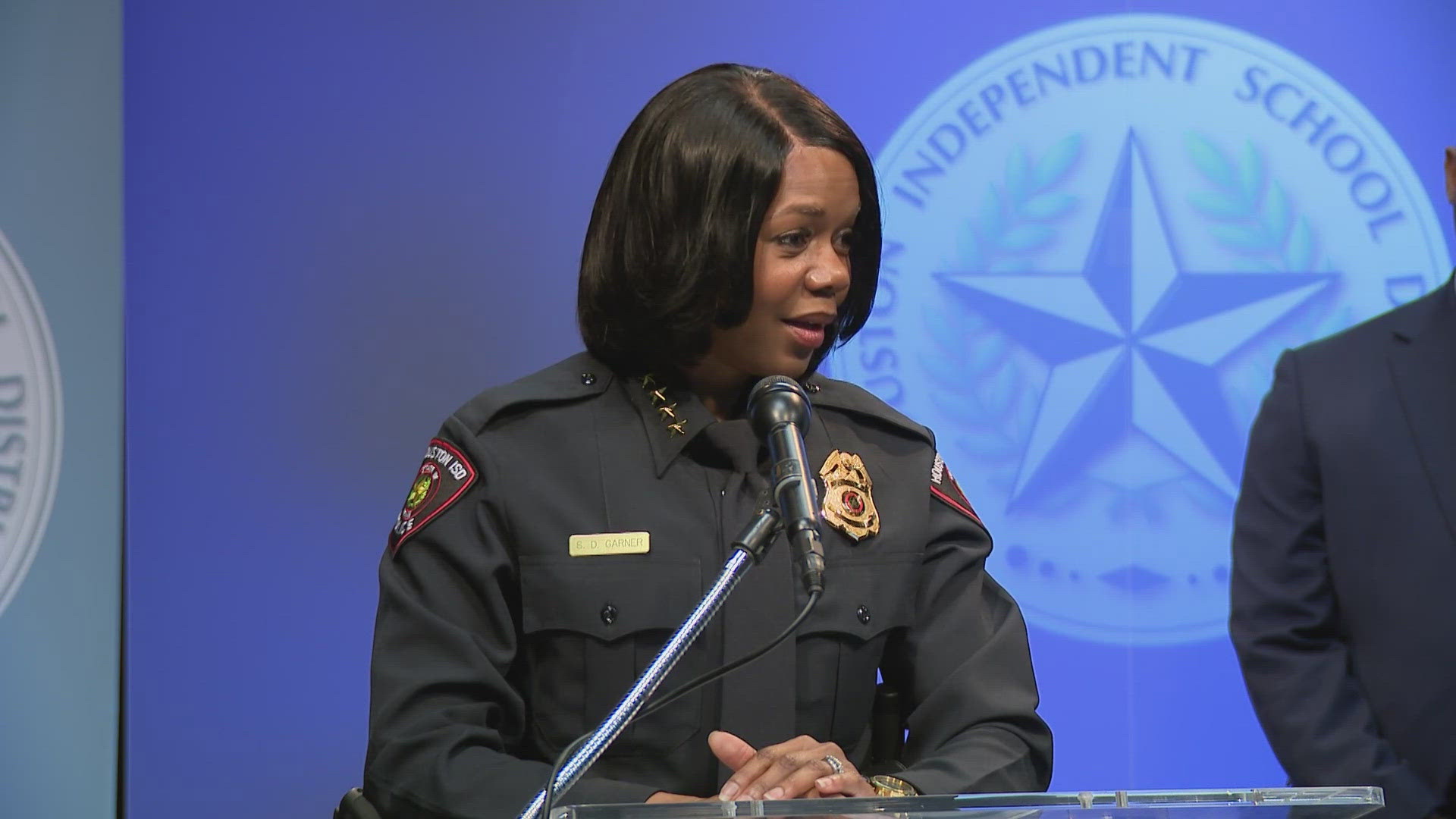 On Thursday, HISD Police Chief Shamara D. Garner addressed student safety in the wake of a series of recent threats and hoaxes as well as a stabbing.