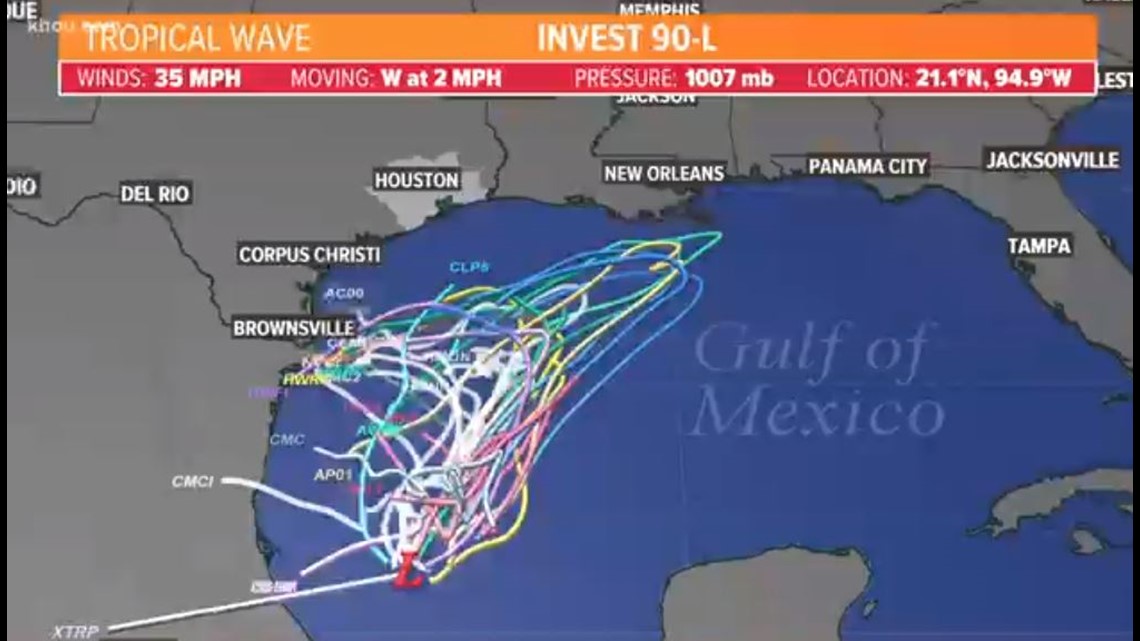Invest 90L Spaghetti Models / Invest 90L 2020 Hurricane Season Track