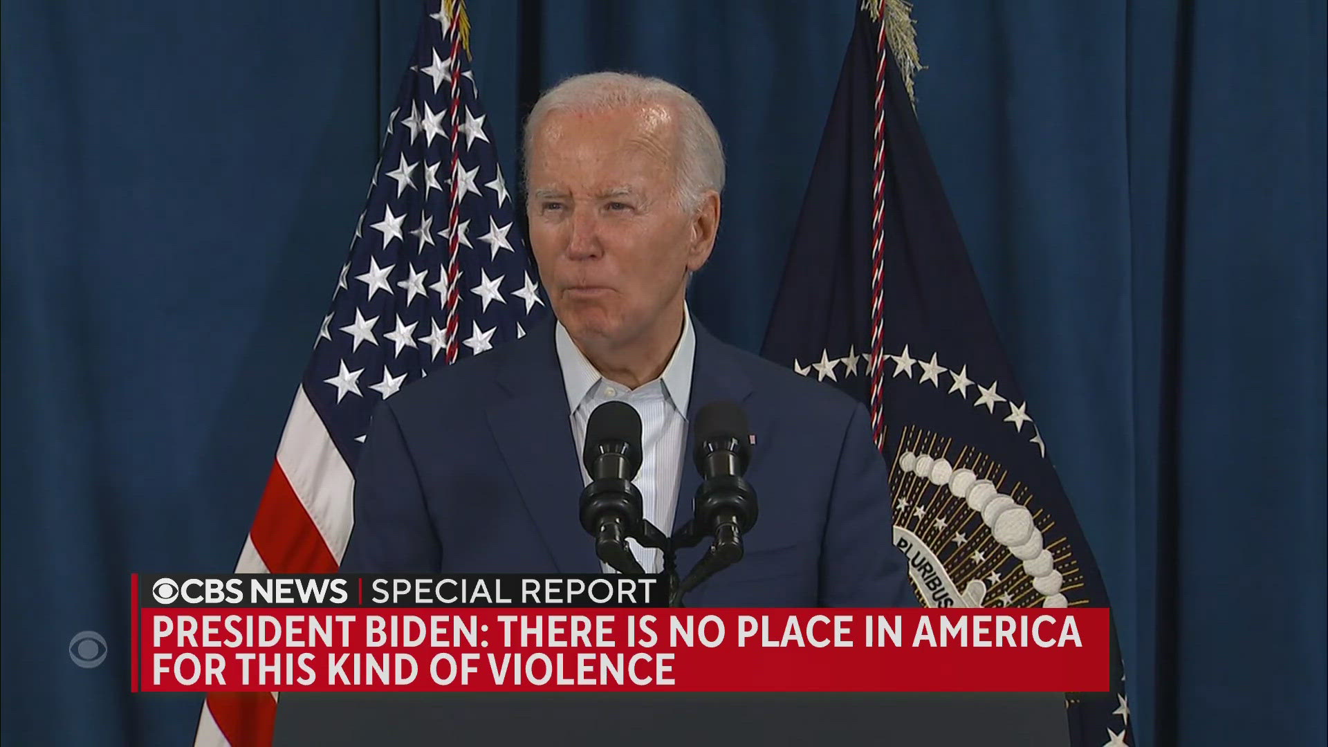 Biden said he is grateful Trump is doing well and was trying to reach him after news of the shooting.