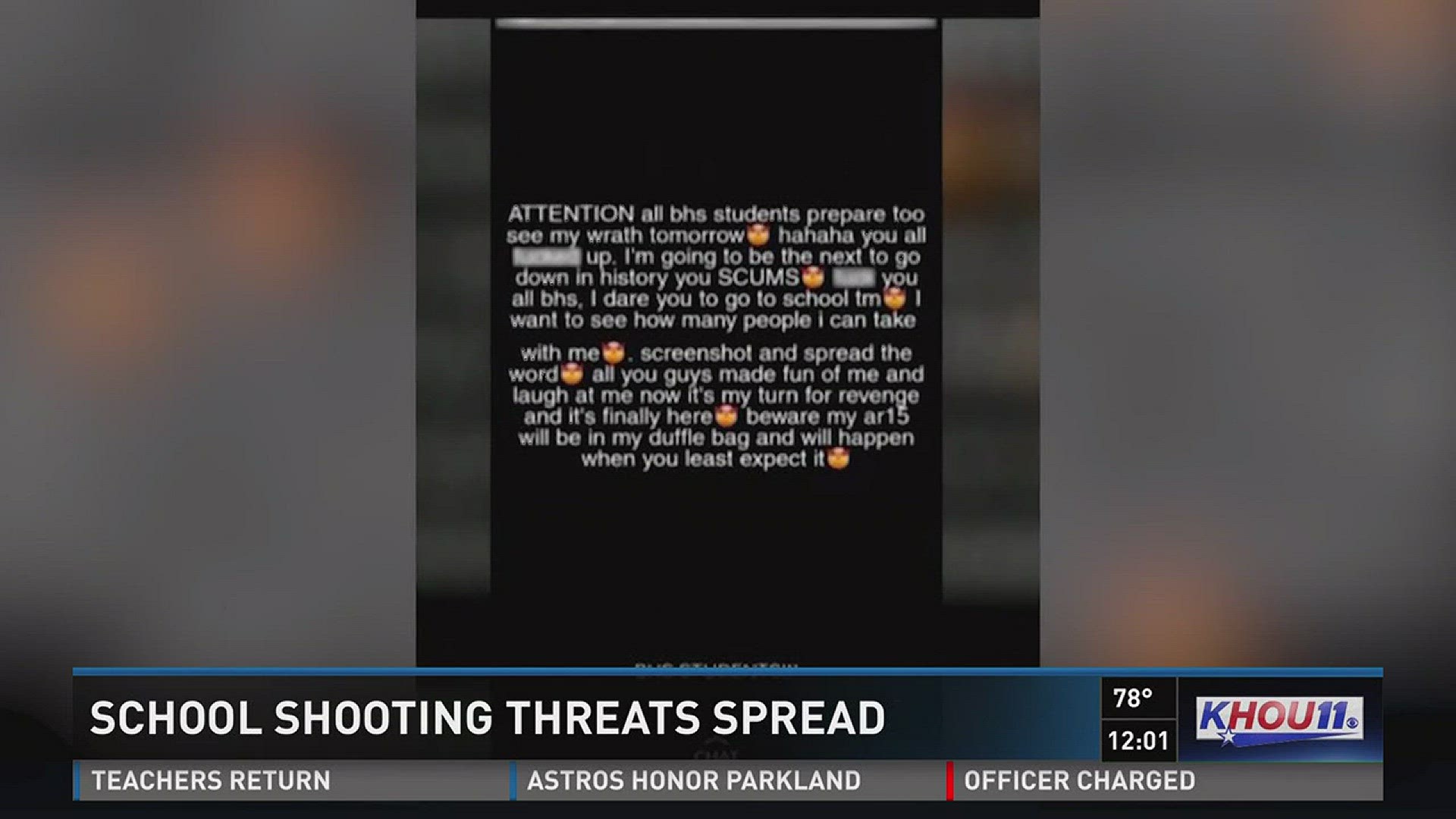 The Fort Bend County Sheriff's Office is trying to dispel rumors of a possible shooting threat being circulated on social media.