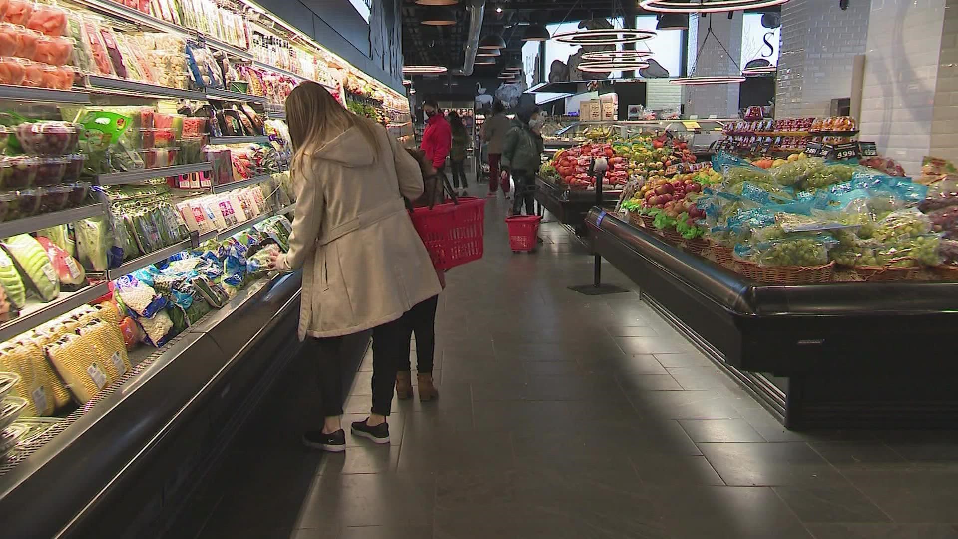 Government data is backing up what shoppers already know. Grocery prices are up to the tune of 13.5% since last year.