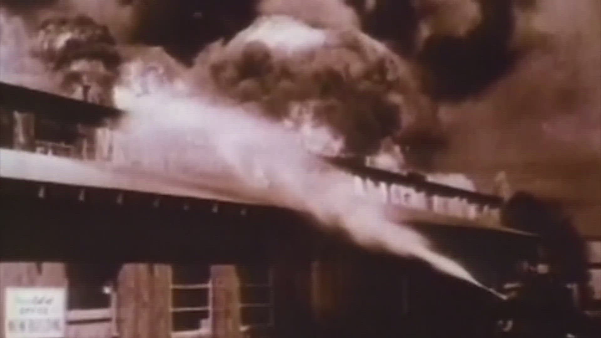 Nearly 600 people died that day. A ship carrying ammonium nitrate exploded at a loading dock.  It set up a chain reaction of explosions and fires.