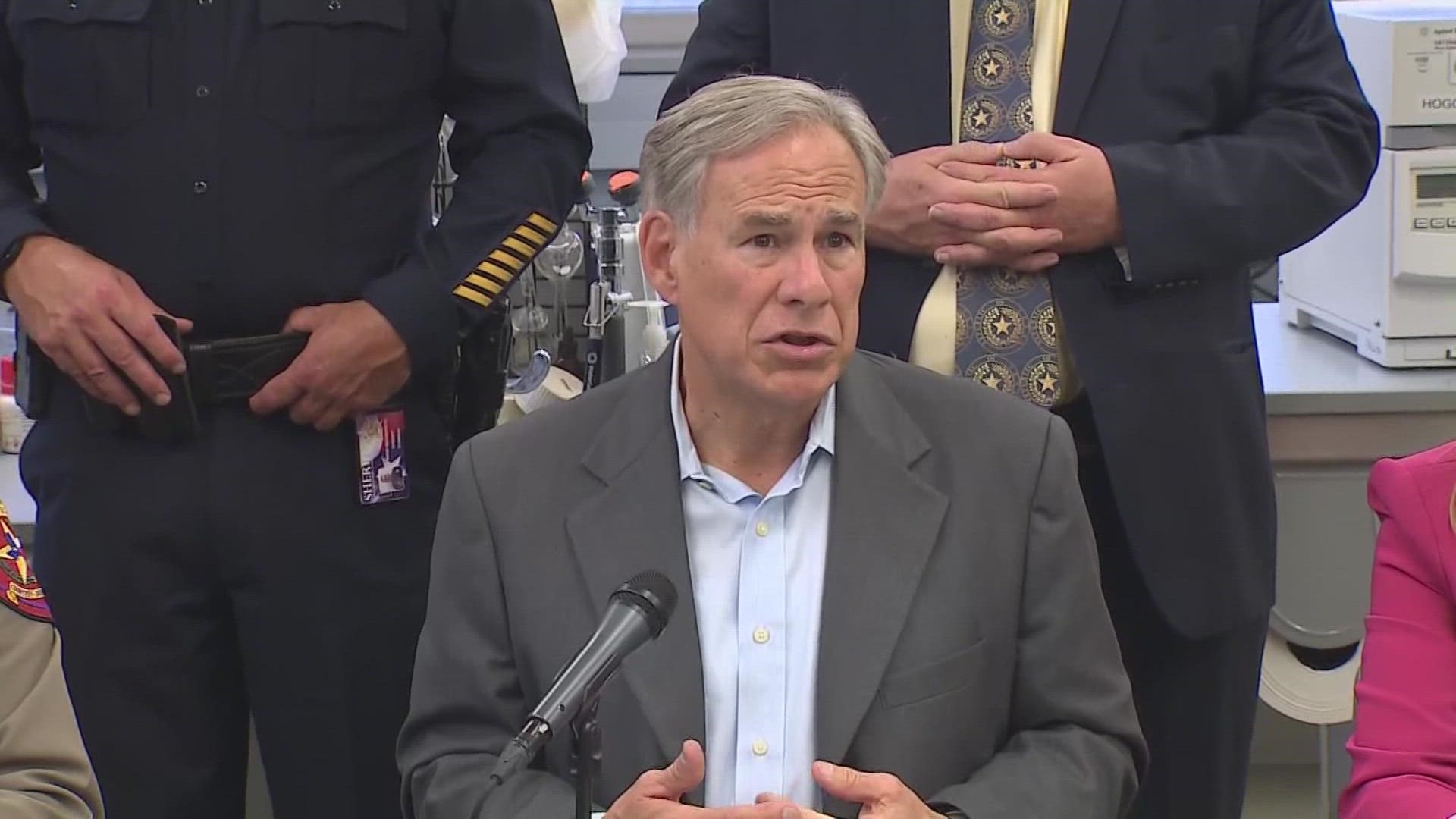 Governor Abbott was in Houston Thursday to discuss fentanyl, but spoke about the Uvalde video that was released Tuesday.