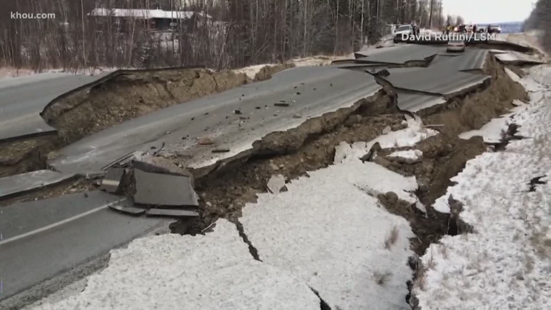 Powerful aftershocks shook Alaska on Friday after an earthquake caused widespread destruction in Anchorage.