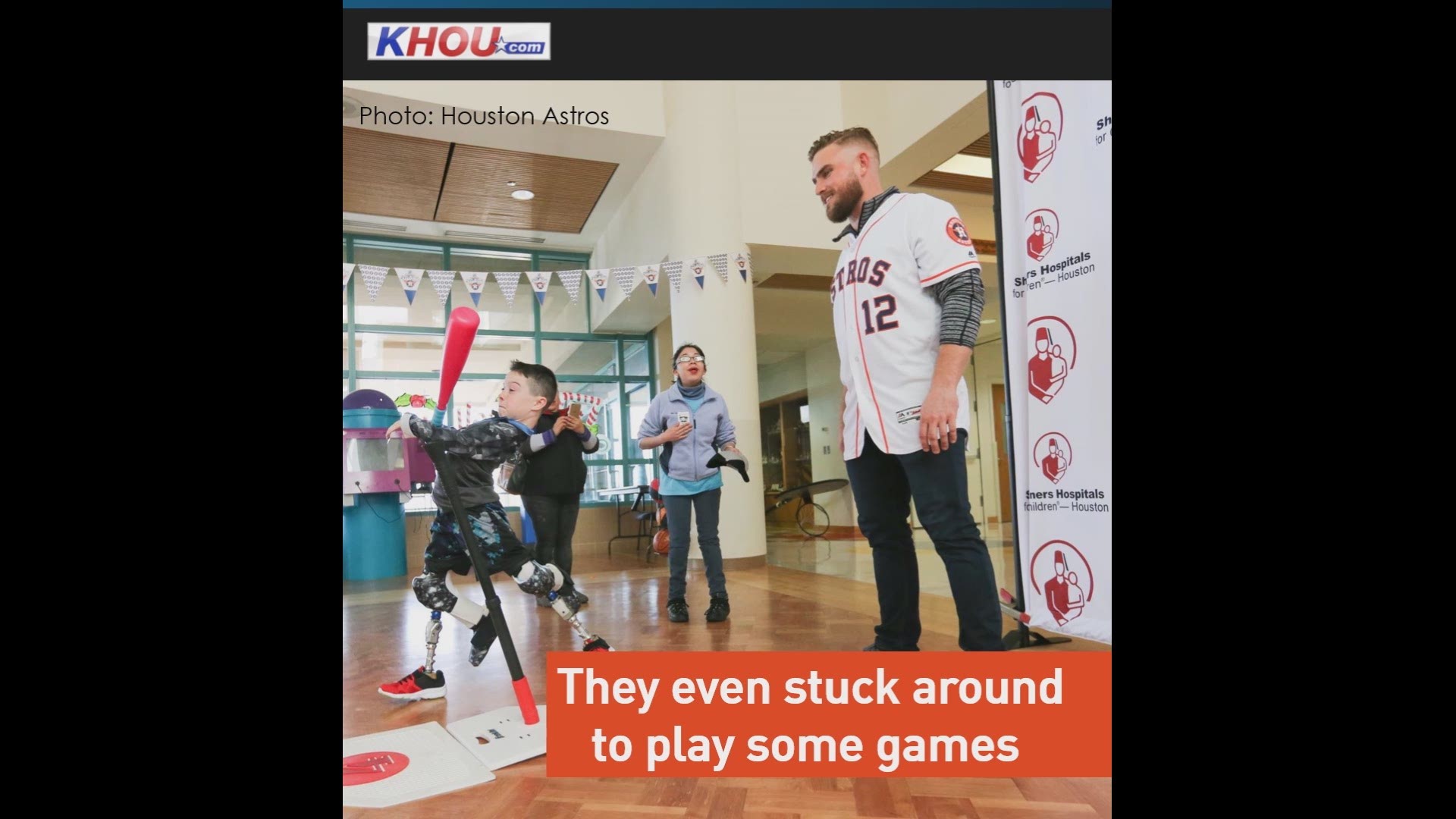 Astros stop by hospitals, fire station as part of Caravan Tour across southeast Texas