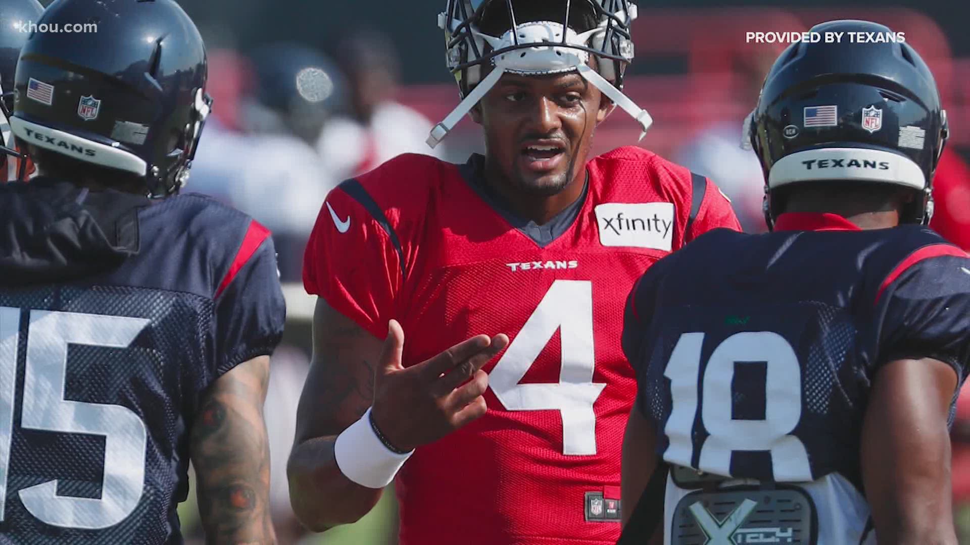 Texans remain in locker room during national anthem