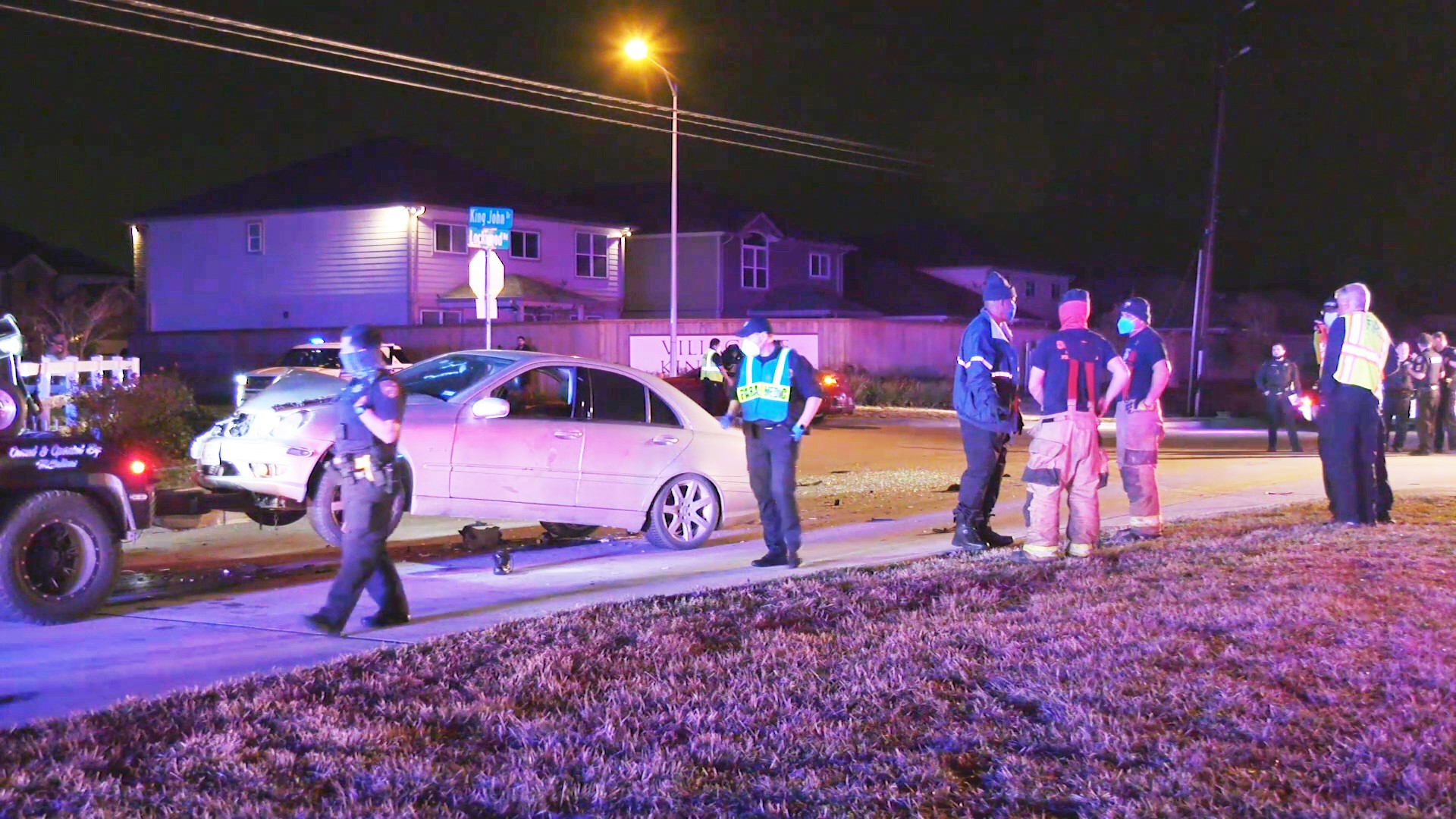 A chain-reaction crash involving three vehicles ended with the death of one of the drivers involved, deputies in northeast Harris County said late Wednesday.