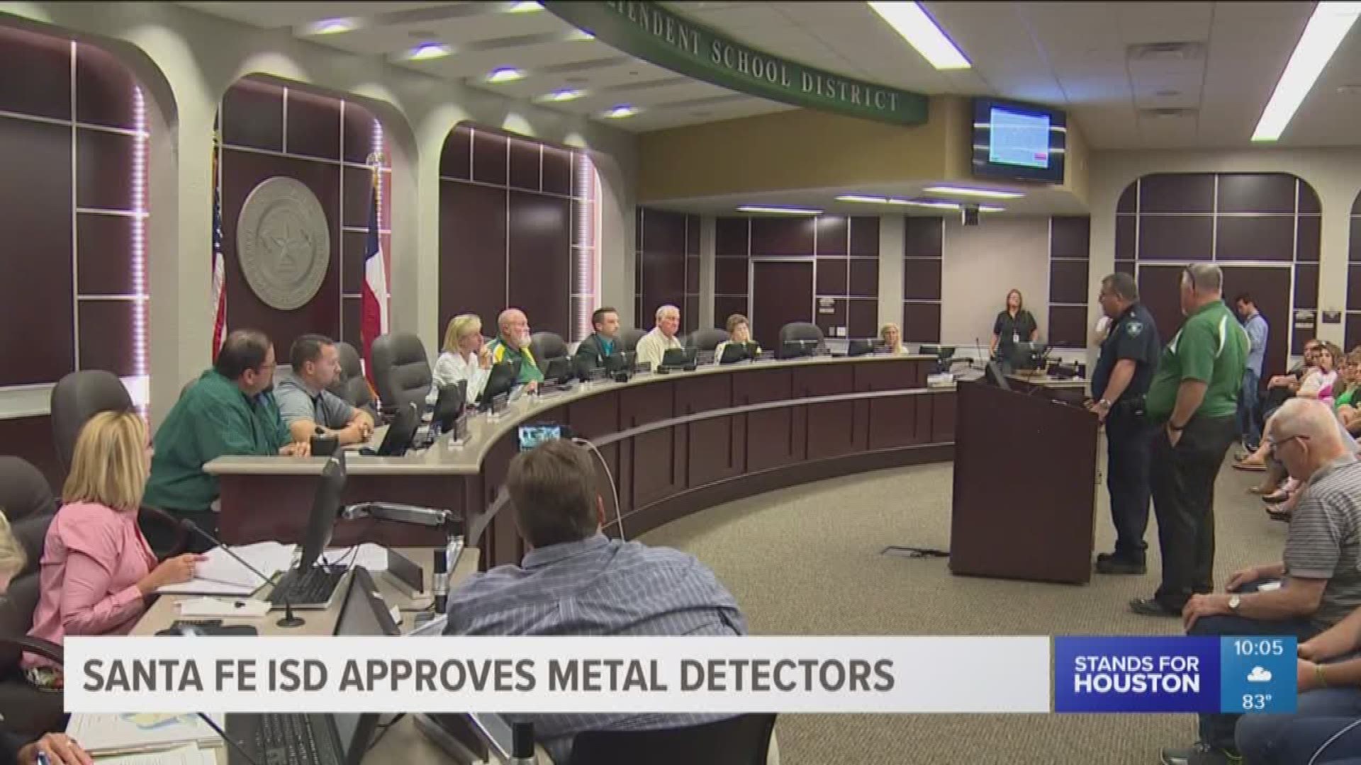A plan is finally in the works to start installing metal detectors at schools in Santa Fe ISD. This comes more than two months after the deadly shooting at Santa Fe High School.
