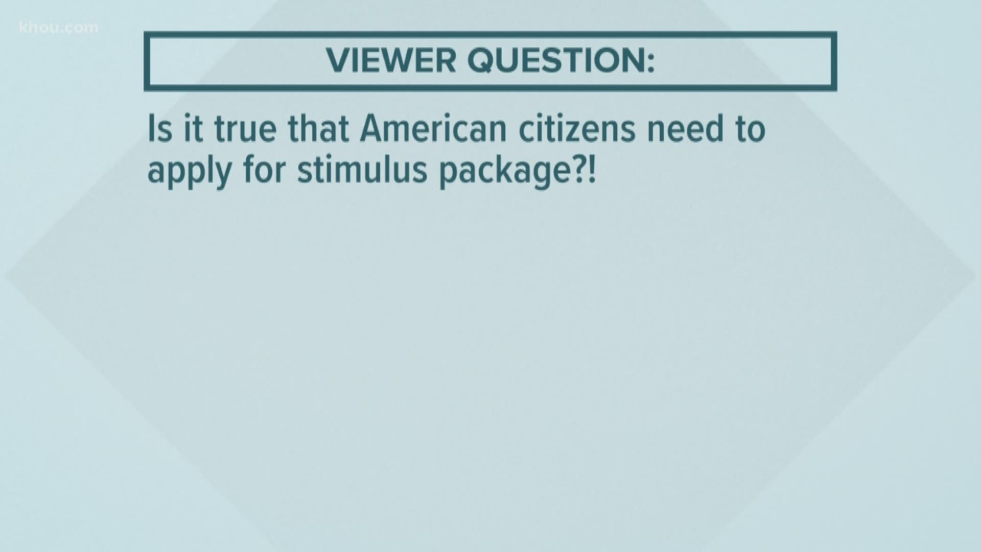 Is it true American citizens need to apply for stimulus relief checks? We answer this question and more about coronavirus stimulus relief.