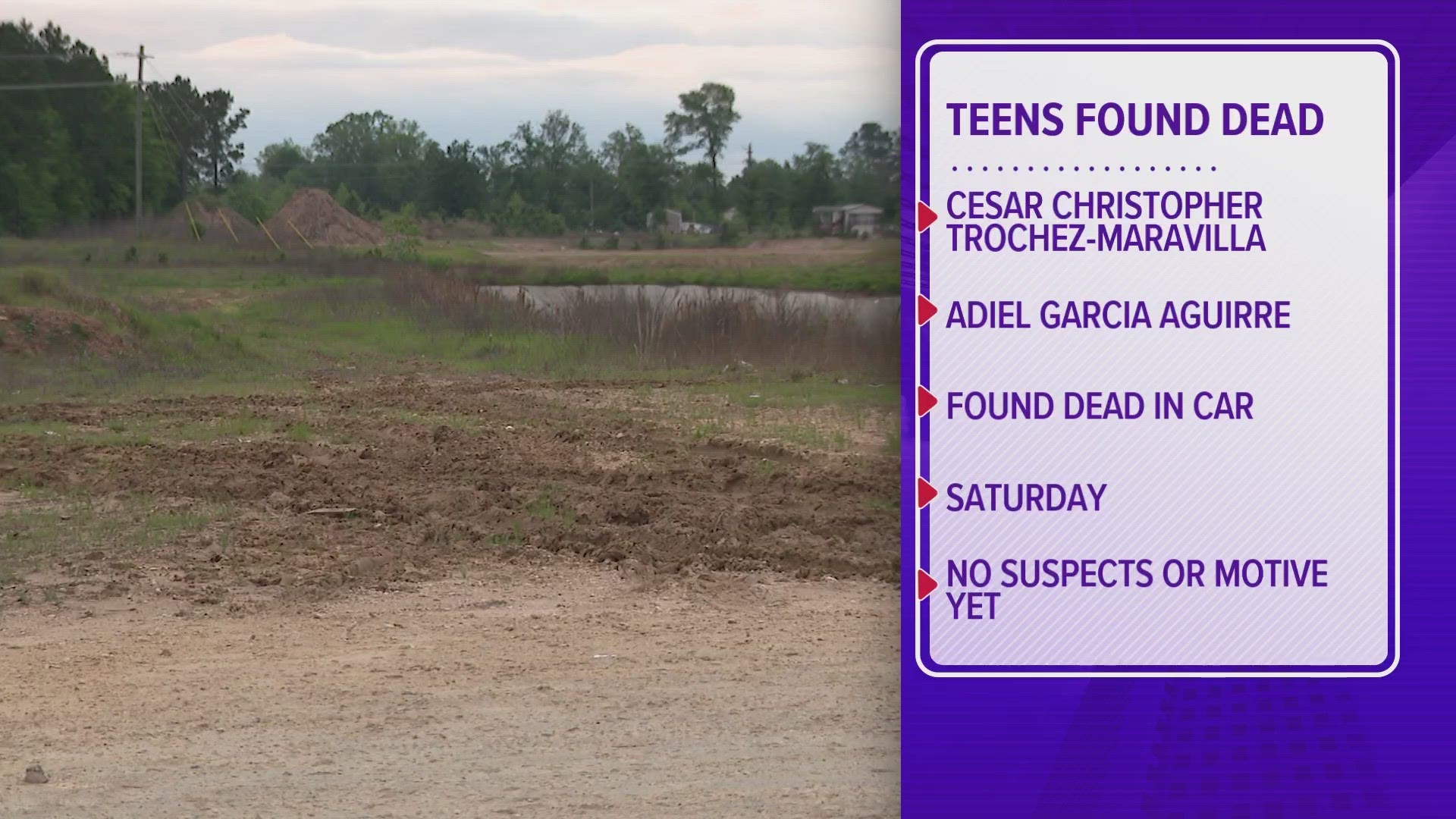 Liberty County investigators on Tuesday identified two teens who were found shot to death in a running car last weekend.