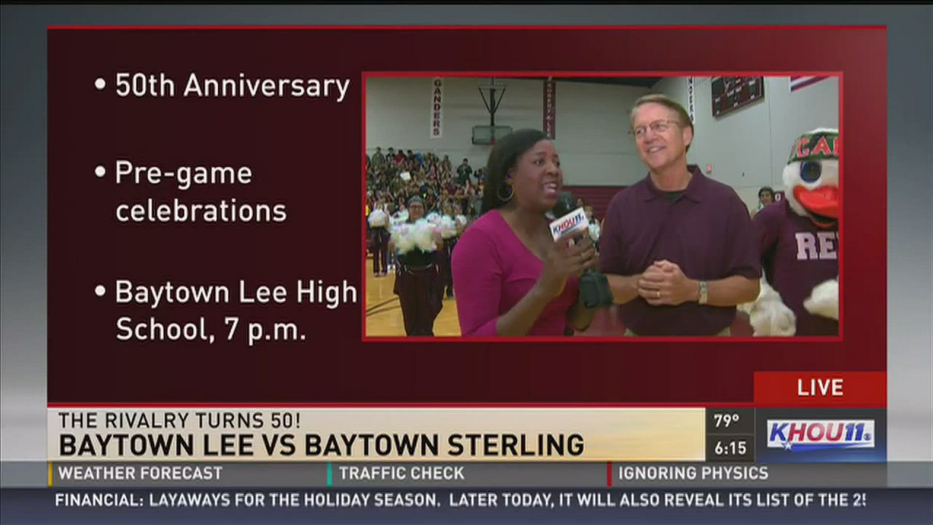 The 50th rivalry of Baytown Lee vs Baytown Sterling.