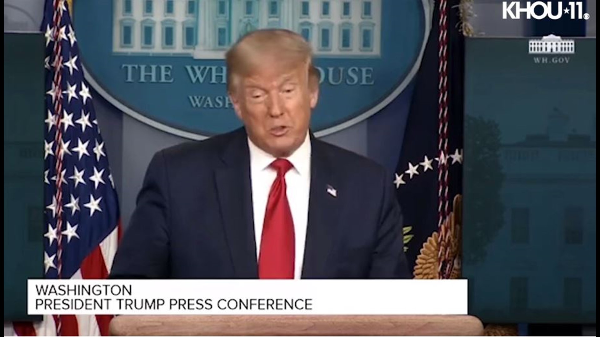 The tankers were apparently headed for Venezuela when they were seized.  President Trump says they were taken to Houston.
