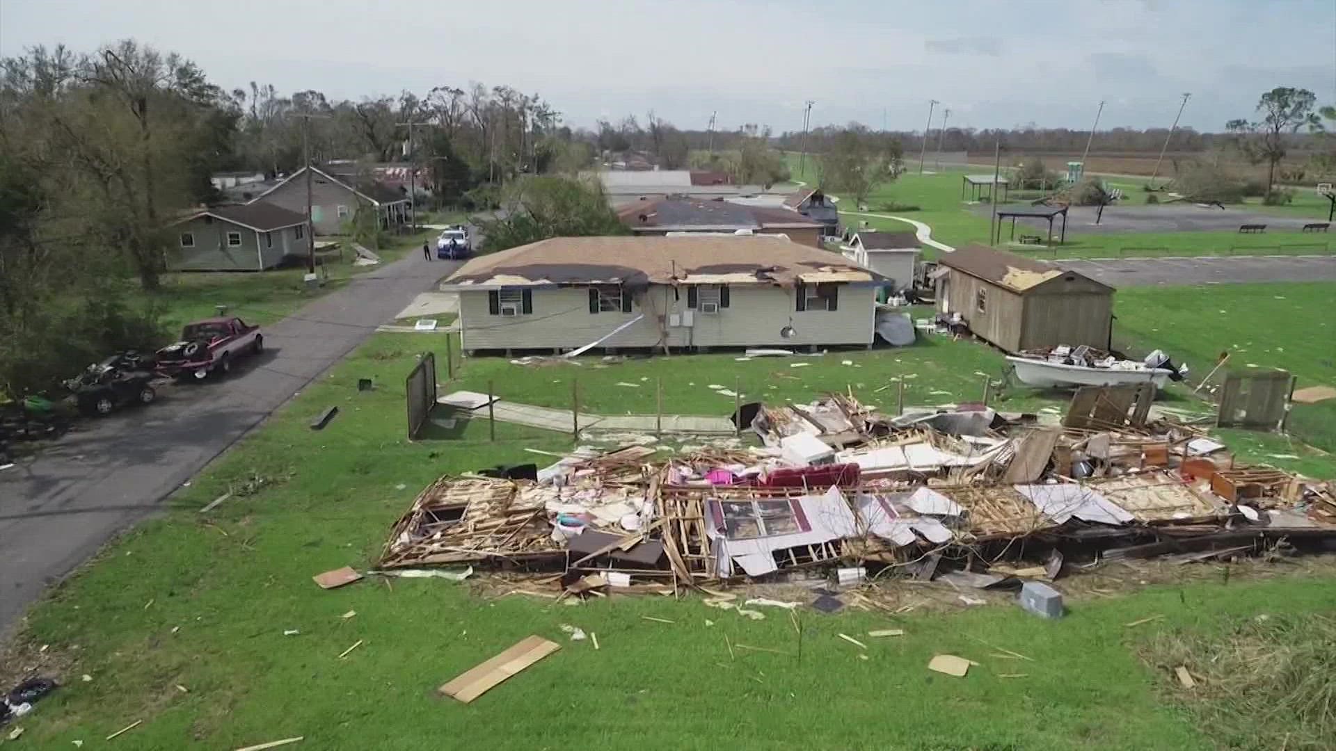 Hurricane Ida's winds leave trail of damage in LaPlace, Louisiana ...