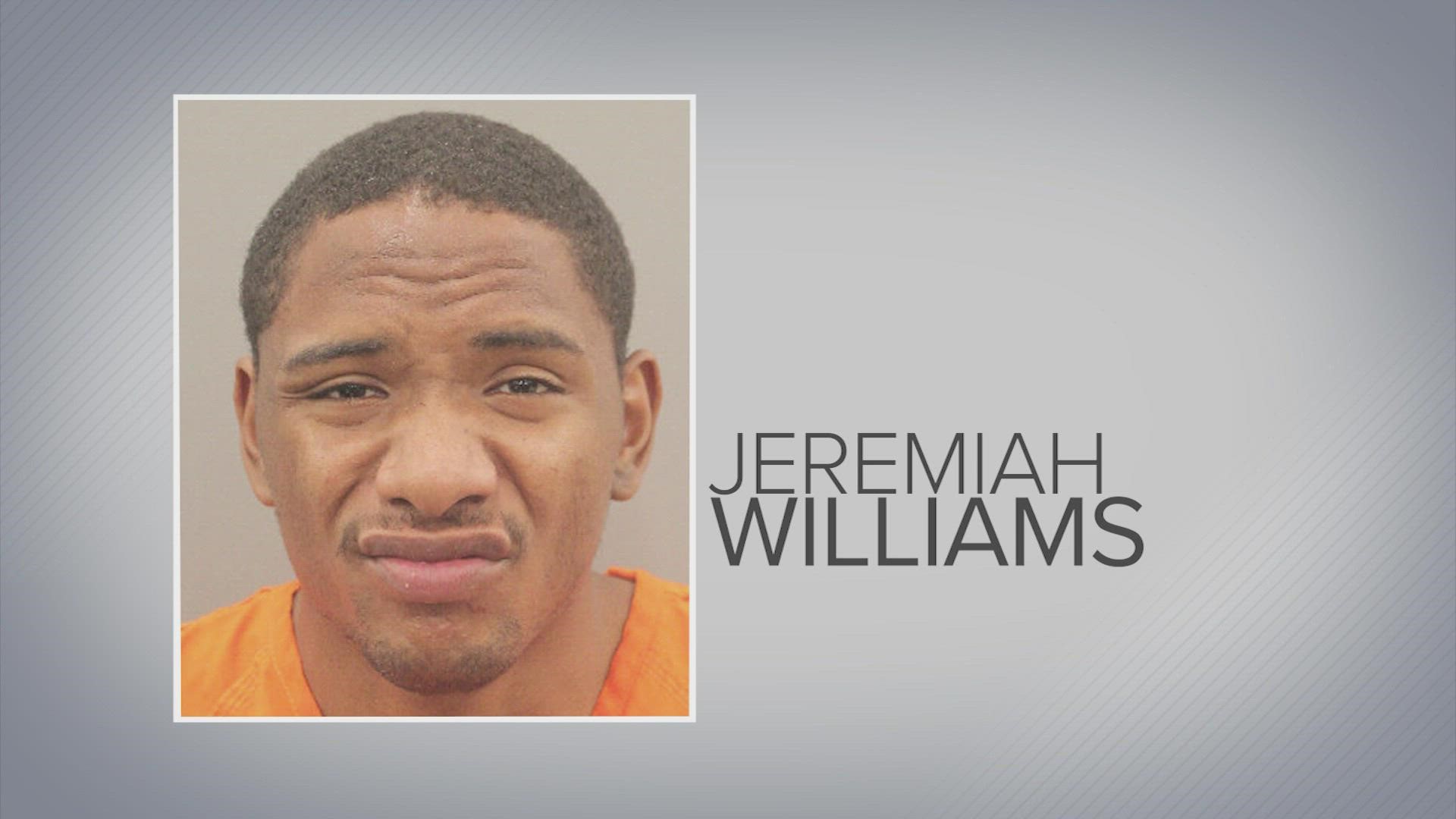 Jeremiah Williams was arrested in September for allegedly attacking two women who were jogging in a west Harris County park.
