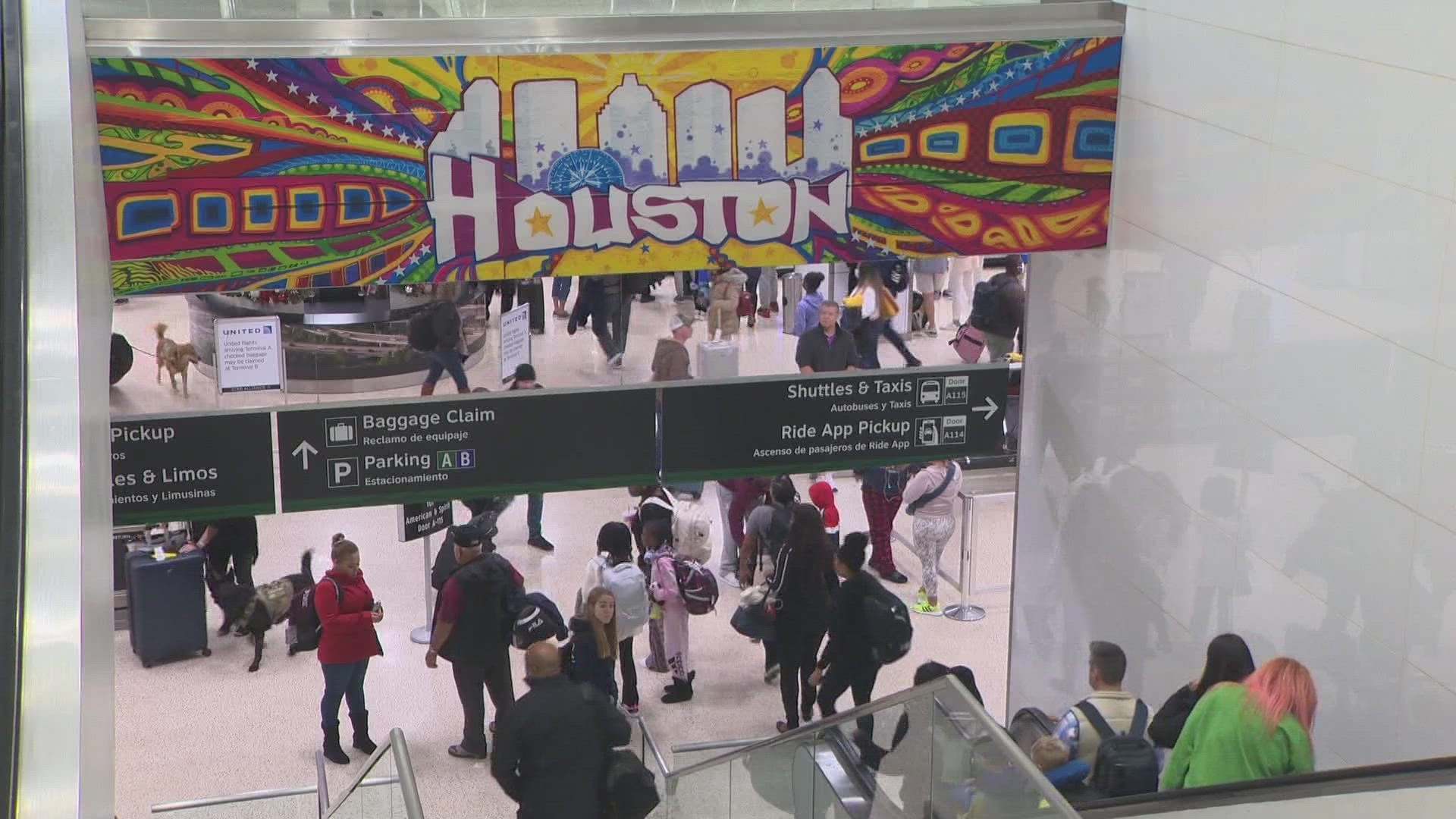 Officials with Houston Airports expect to hit pre-pandemic numbers when it comes to travelers.
