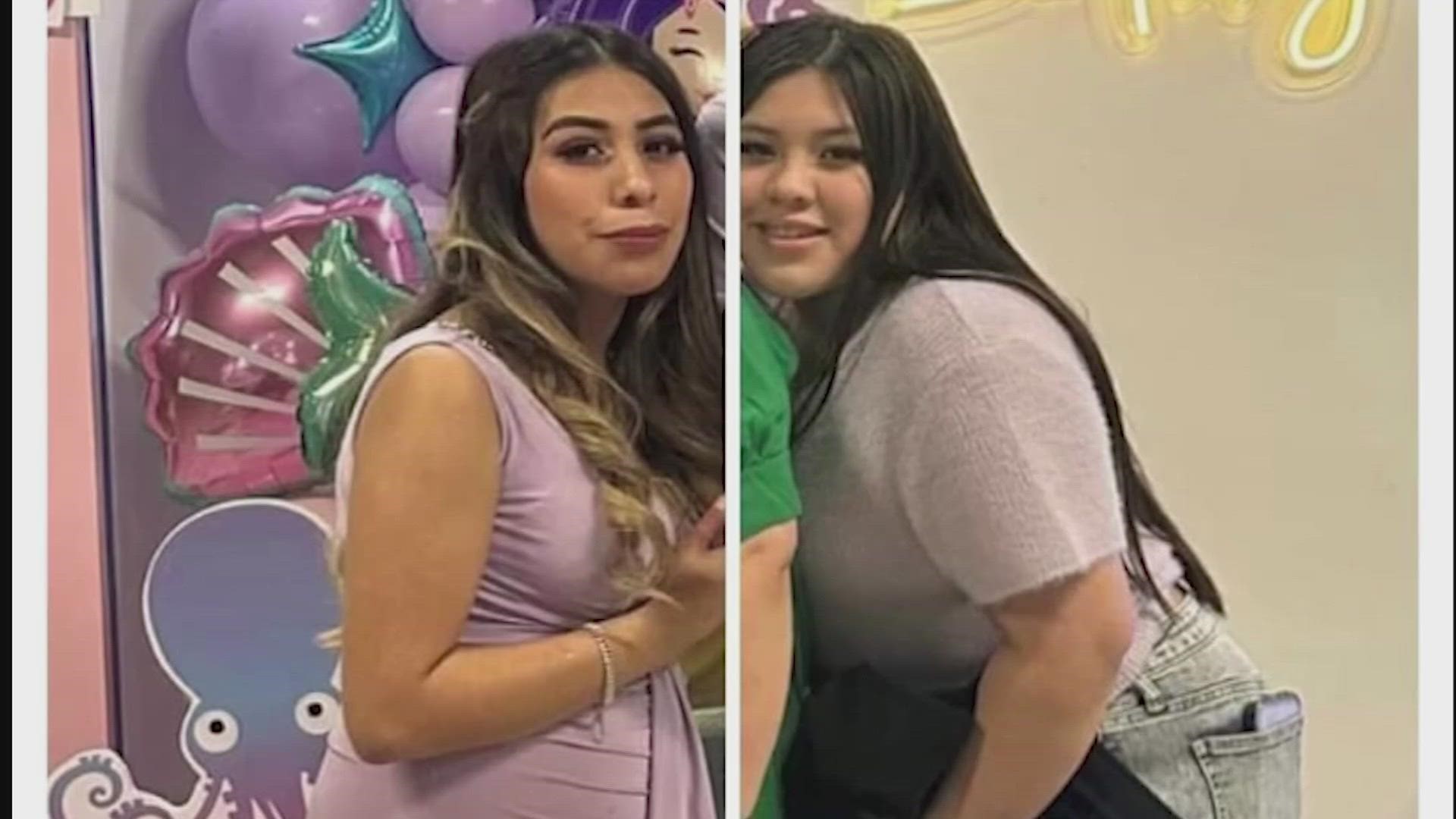 Family members said the victims were 19-year-old Sayuri Gill and her 13-year-old sister, Melany Torres. They said Gill was six months pregnant.