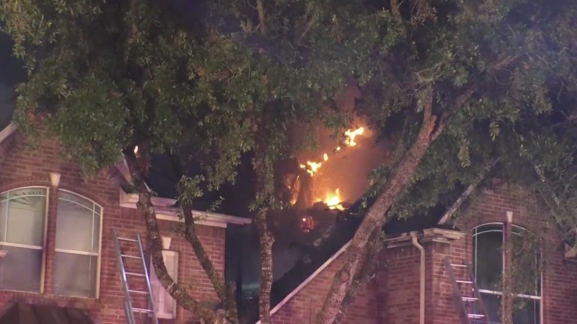 Lightning blamed for sparking multiple fires inside League City home