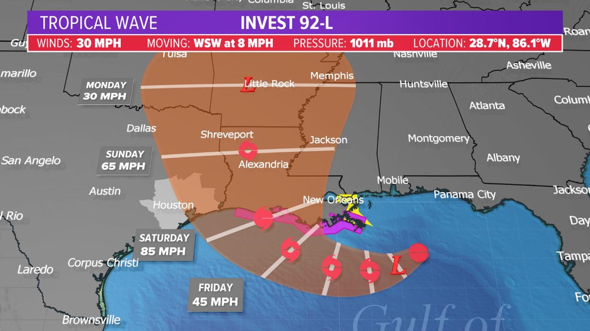 Chief Meteorologist David Paul answers a viewer's question on whether the storm in New Orleans will affect us in Houston.