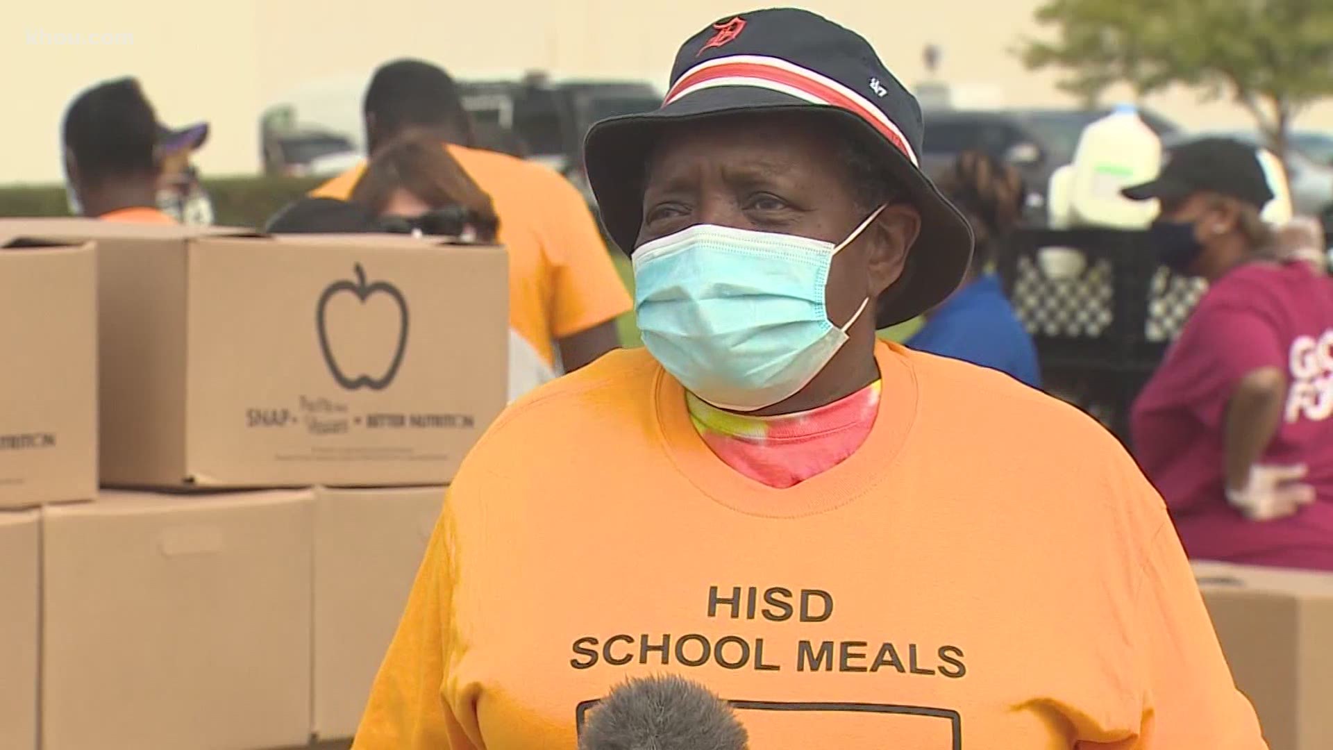 Houston ISD shifted its food distribution to Saturdays to help families affected by the COVID-19 pandemic as cases of the virus rise in Texas and the Houston area.