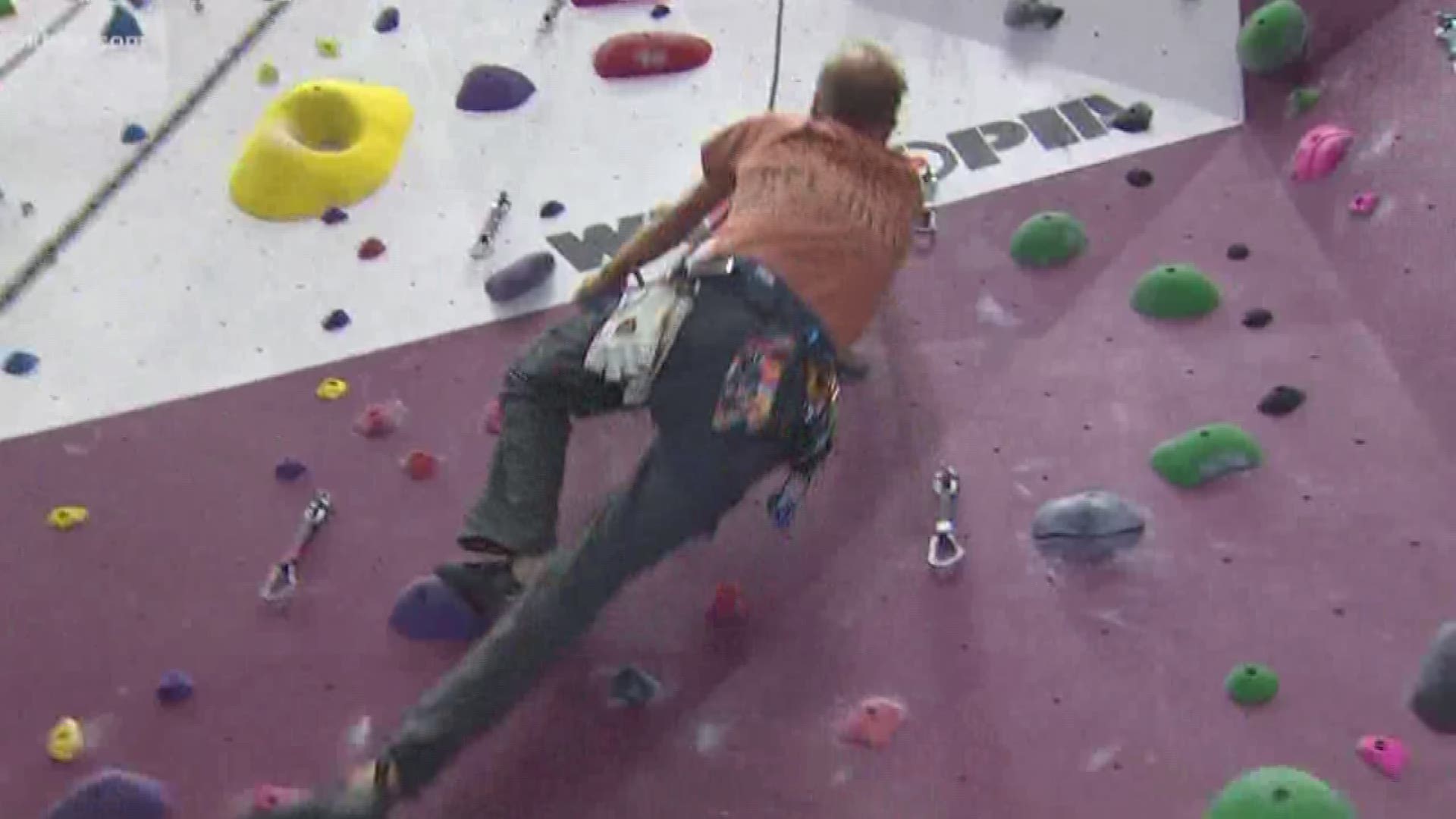 It is almost Memorial Day Weekend, and if you're looking for a way to get out of the heat, we have an idea for you. Our Ruben Galvan is rock climbing this morning indoors in Katy.